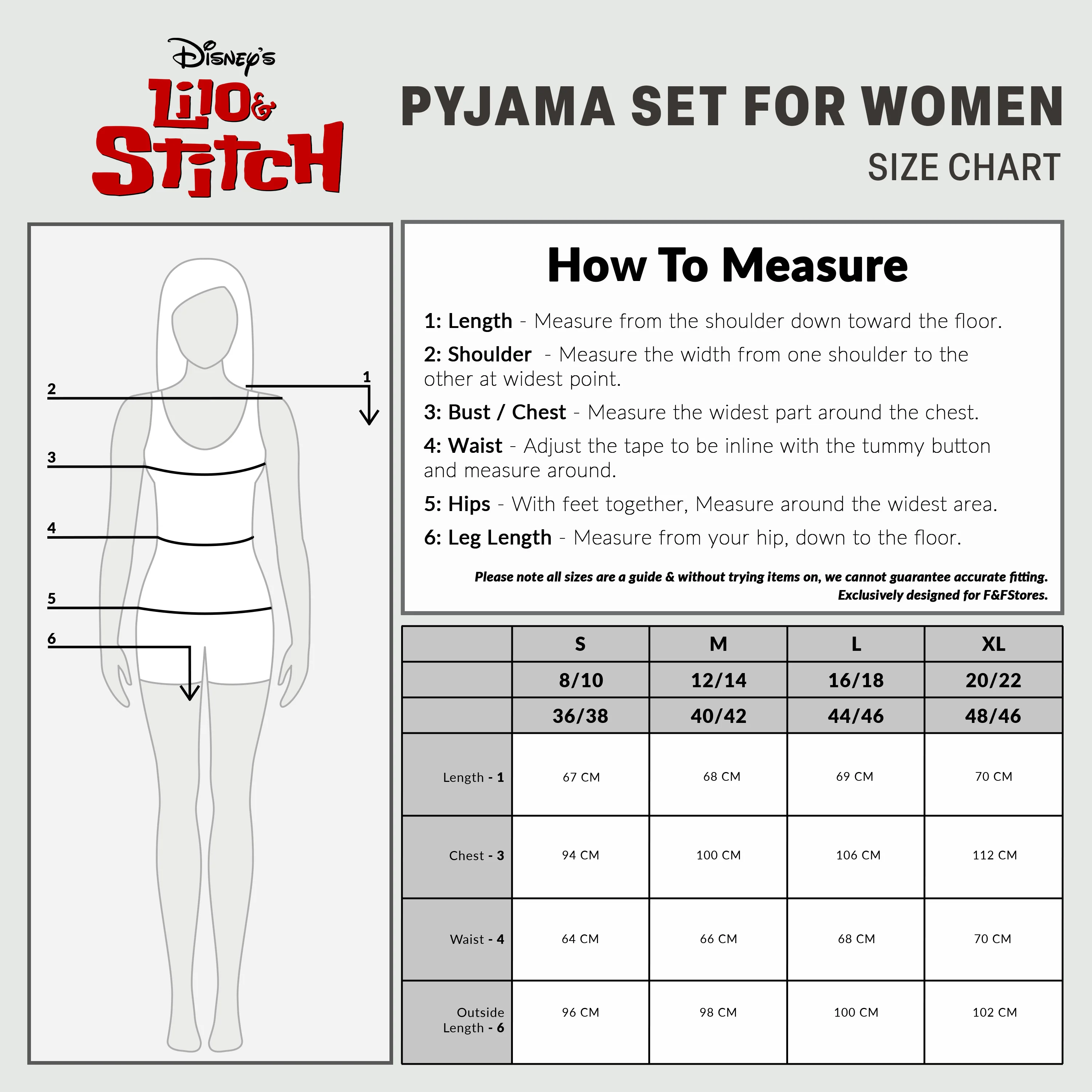 Disney Stitch Womens Pyjamas Set Nightwear Button Front Long PJs Lounge Set - Image 6