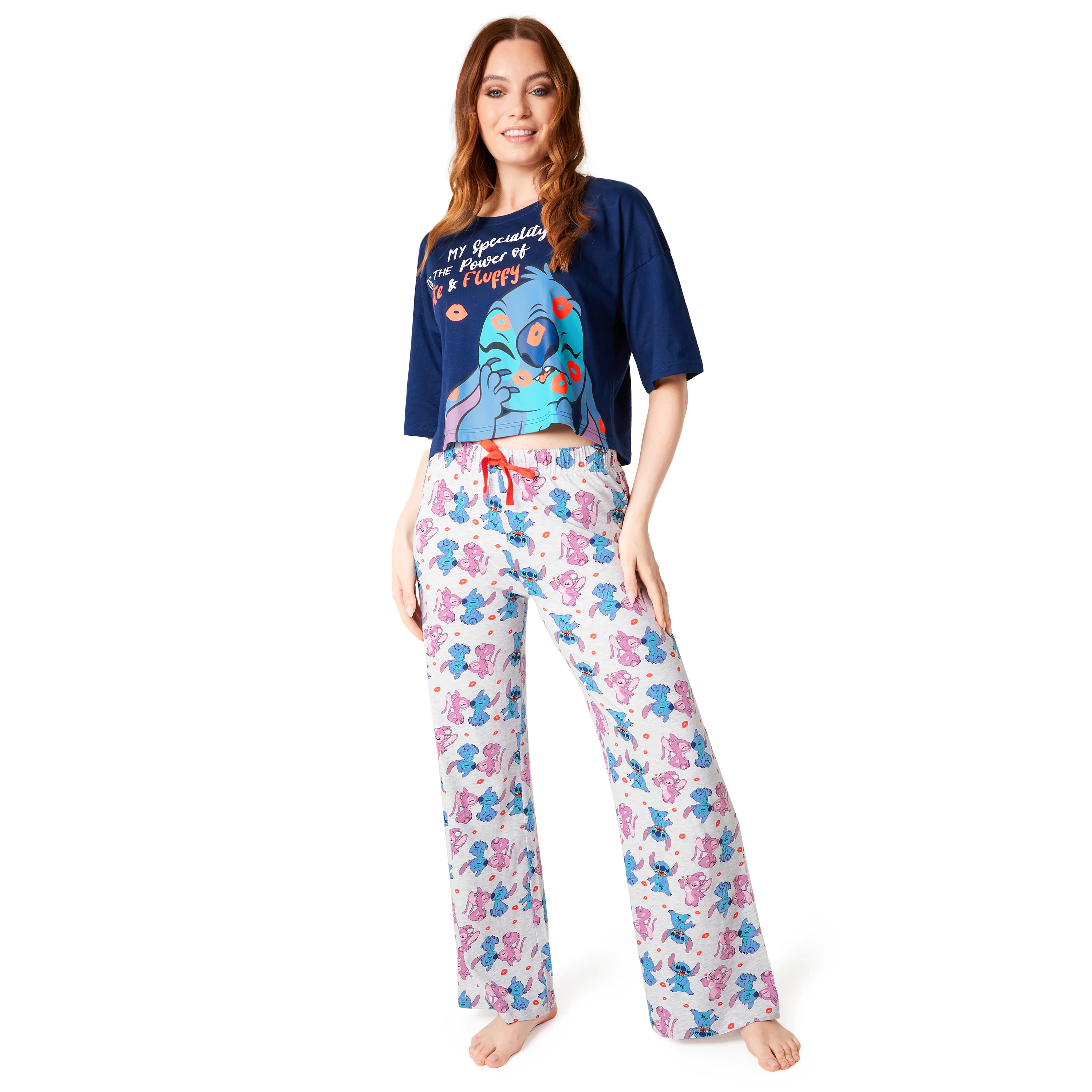 Disney Stitch Womens Pyjamas Set - Nightwear Baby Yoda Long PJs Comfy Lounge Wear S-XL Women Teenagers - Gifts for Women
