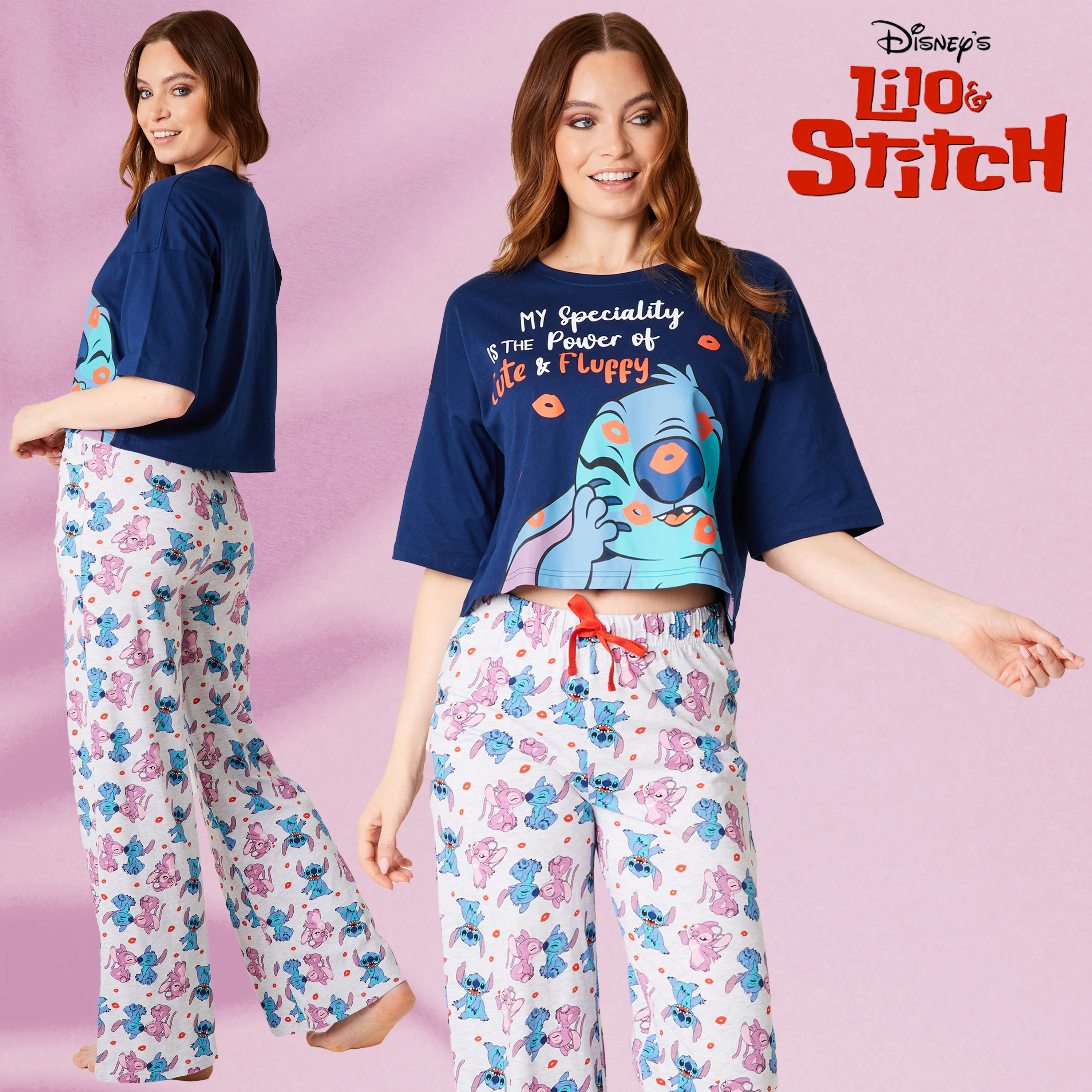 Disney Stitch Womens Pyjamas Set - Nightwear Baby Yoda Long PJs Comfy Lounge Wear S-XL Women Teenagers - Gifts for Women - Image 4