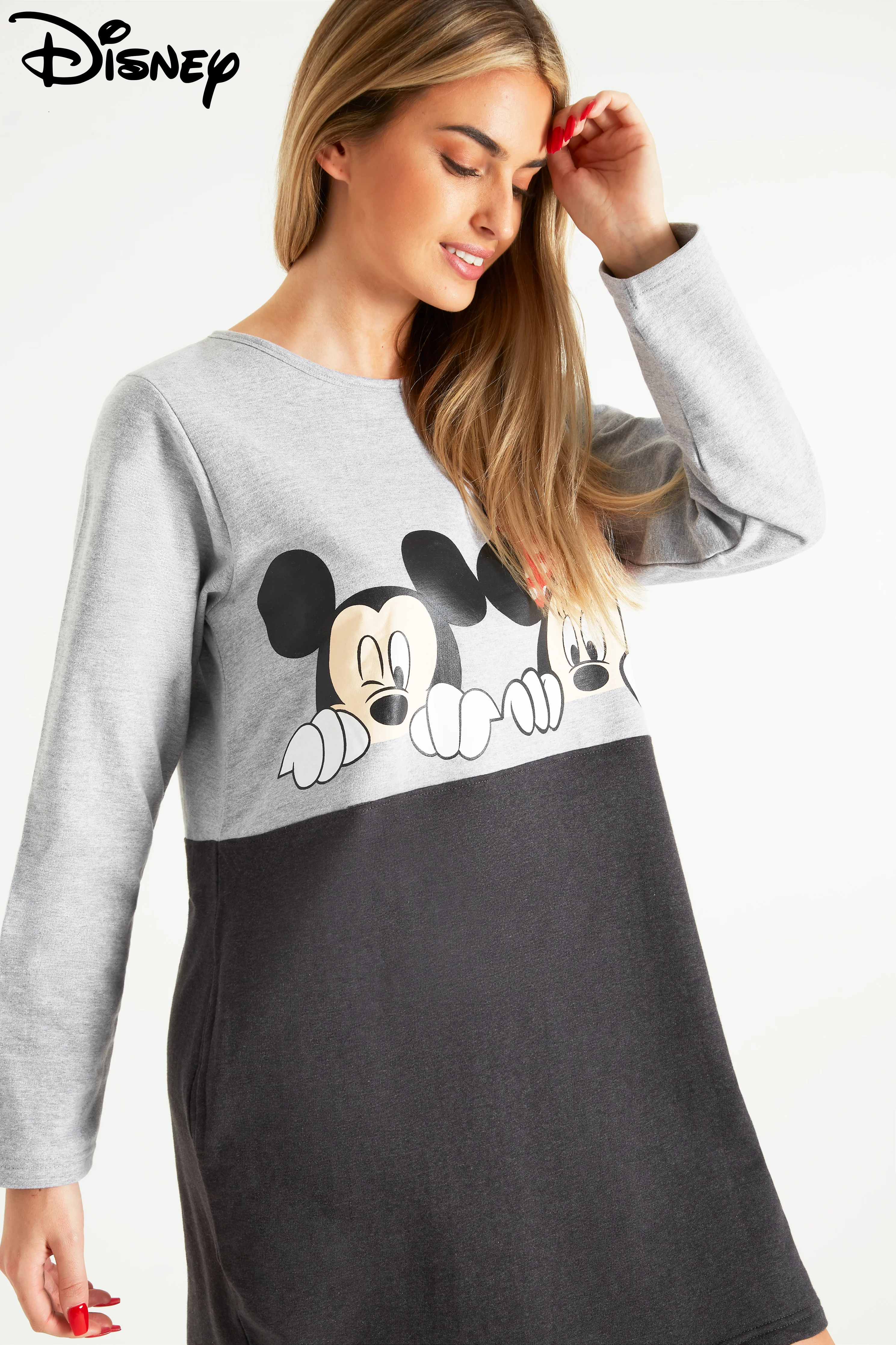 Disney Sweater Dress Mickey Mouse Minnie Mouse Oversized Hoodie Dress - Image 2