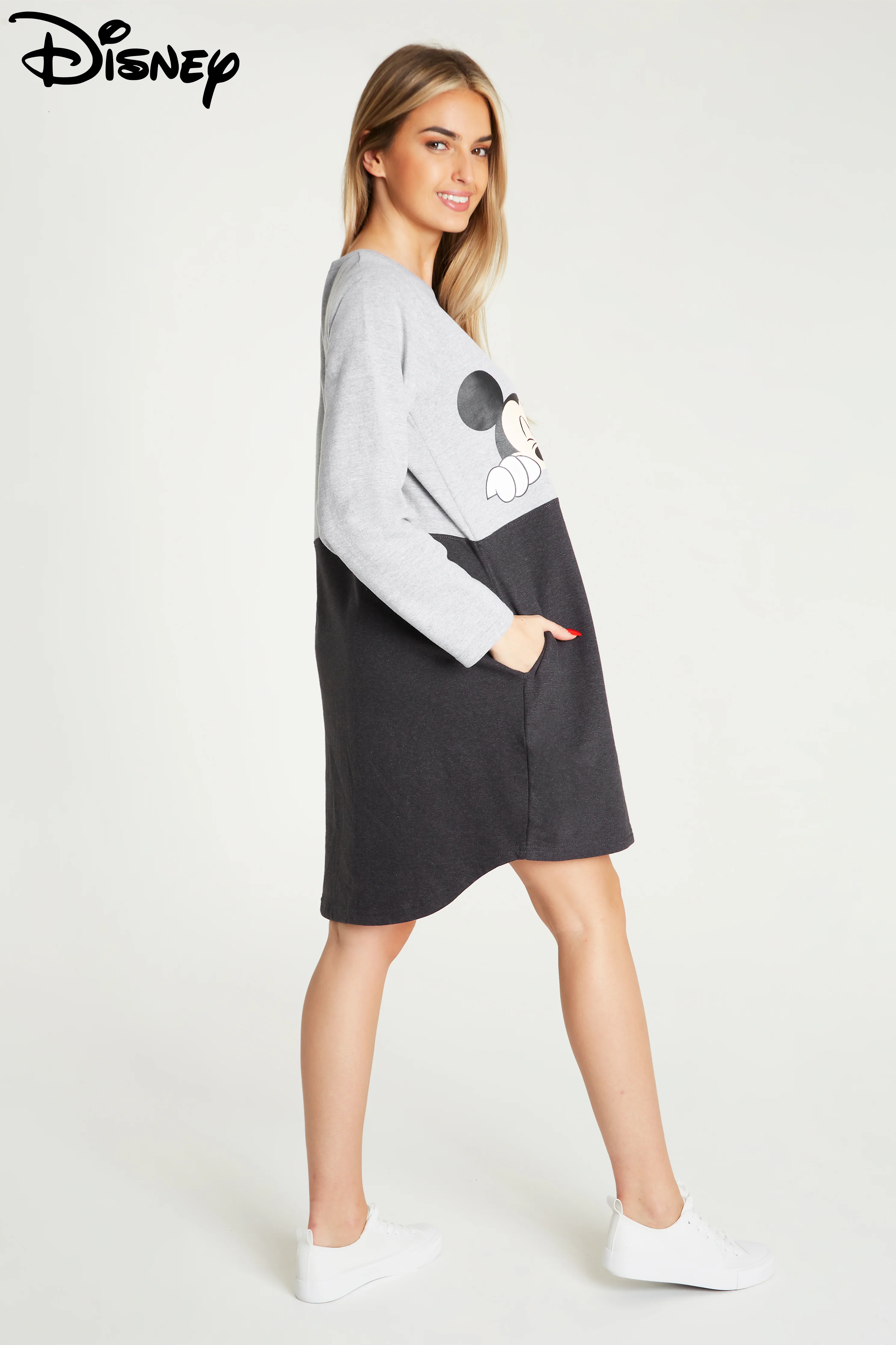 Disney Sweater Dress Mickey Mouse Minnie Mouse Oversized Hoodie Dress - Image 6