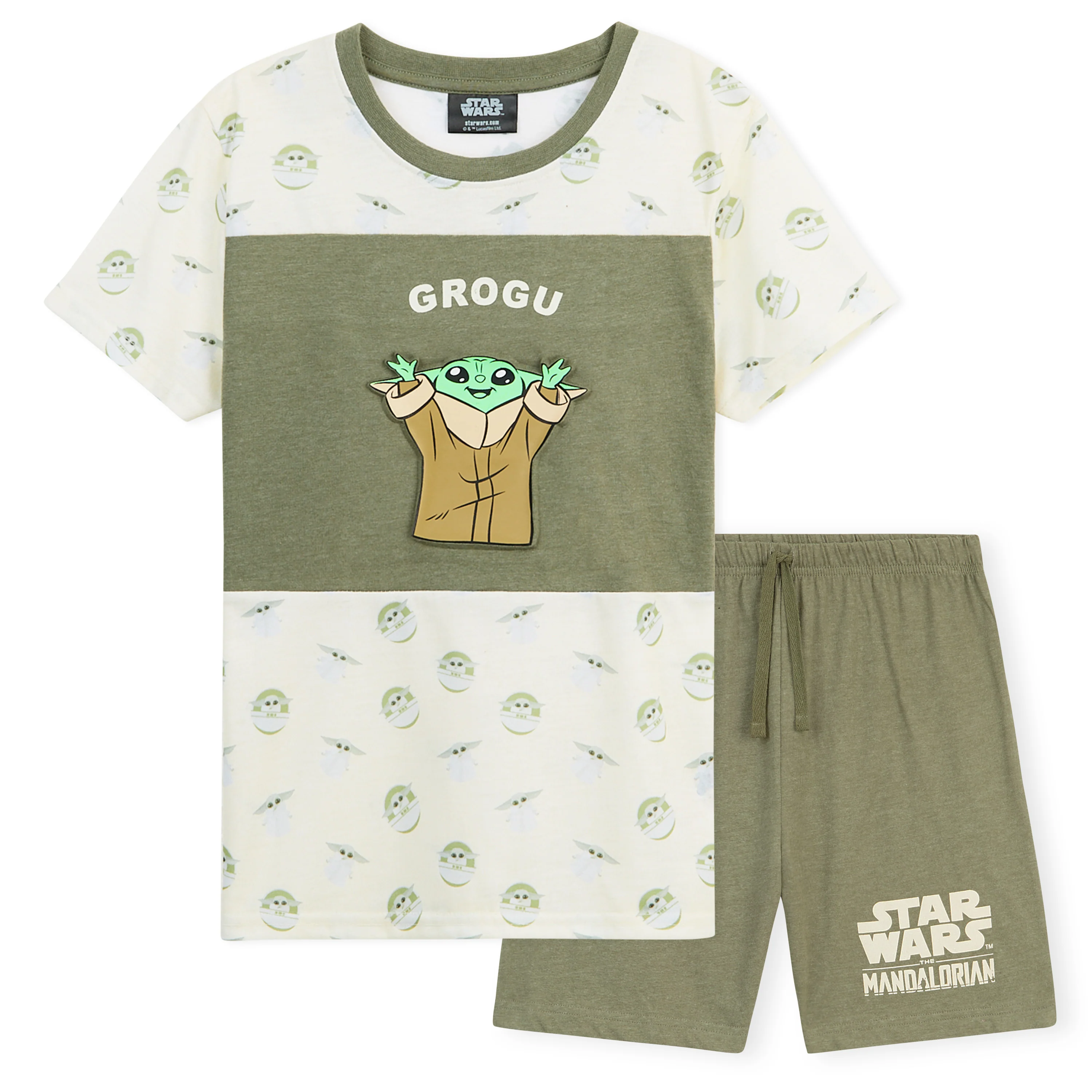 Disney The Mandalorian Boys Pyjama, Short Pyjamas for Kids