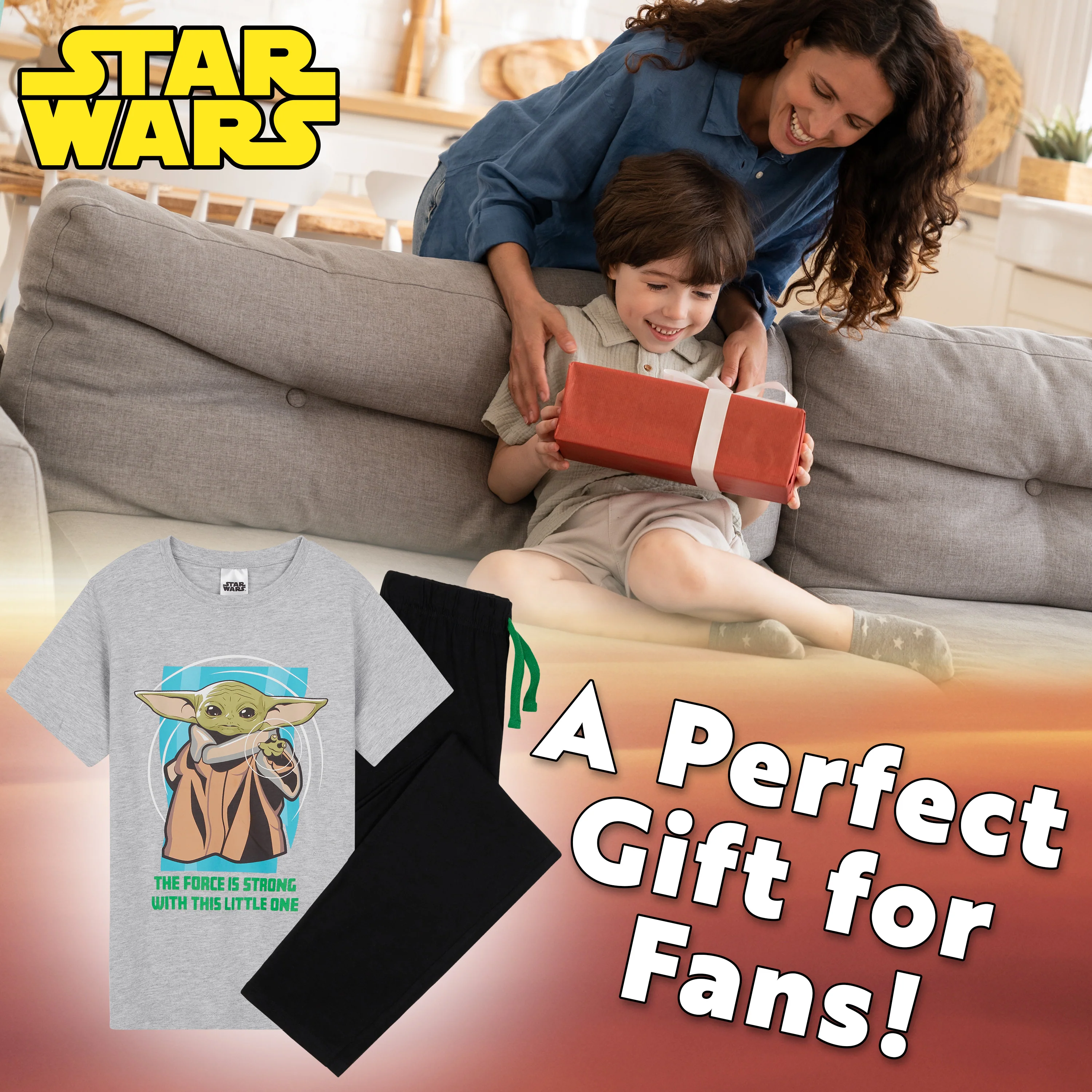 Disney The Mandalorian Boys Pyjamas, Baby Yoda Pyjama Set for Boys - Image 2
