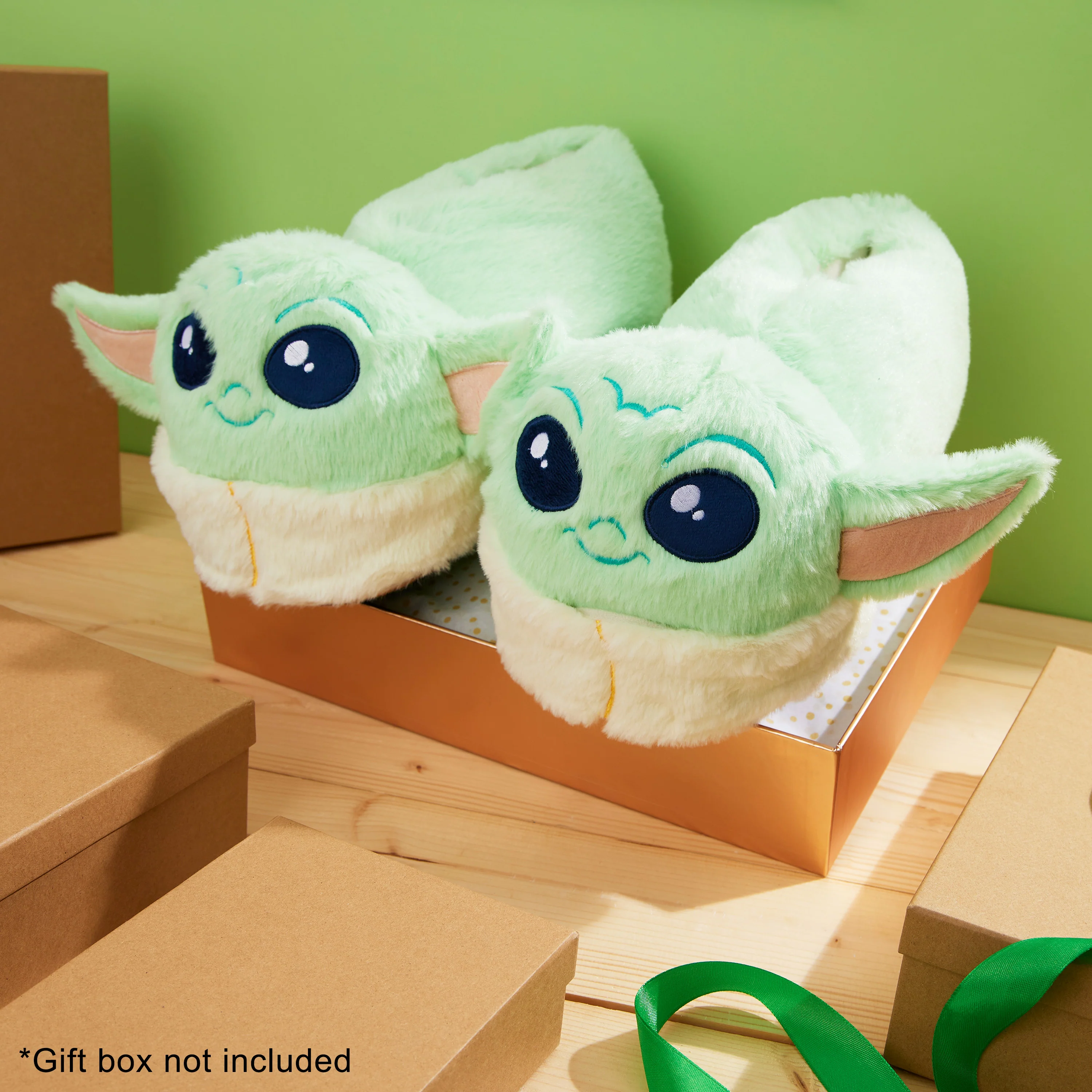 Disney The Mandalorian Men's Slippers, Baby Yoda Slippers for Men - Image 2