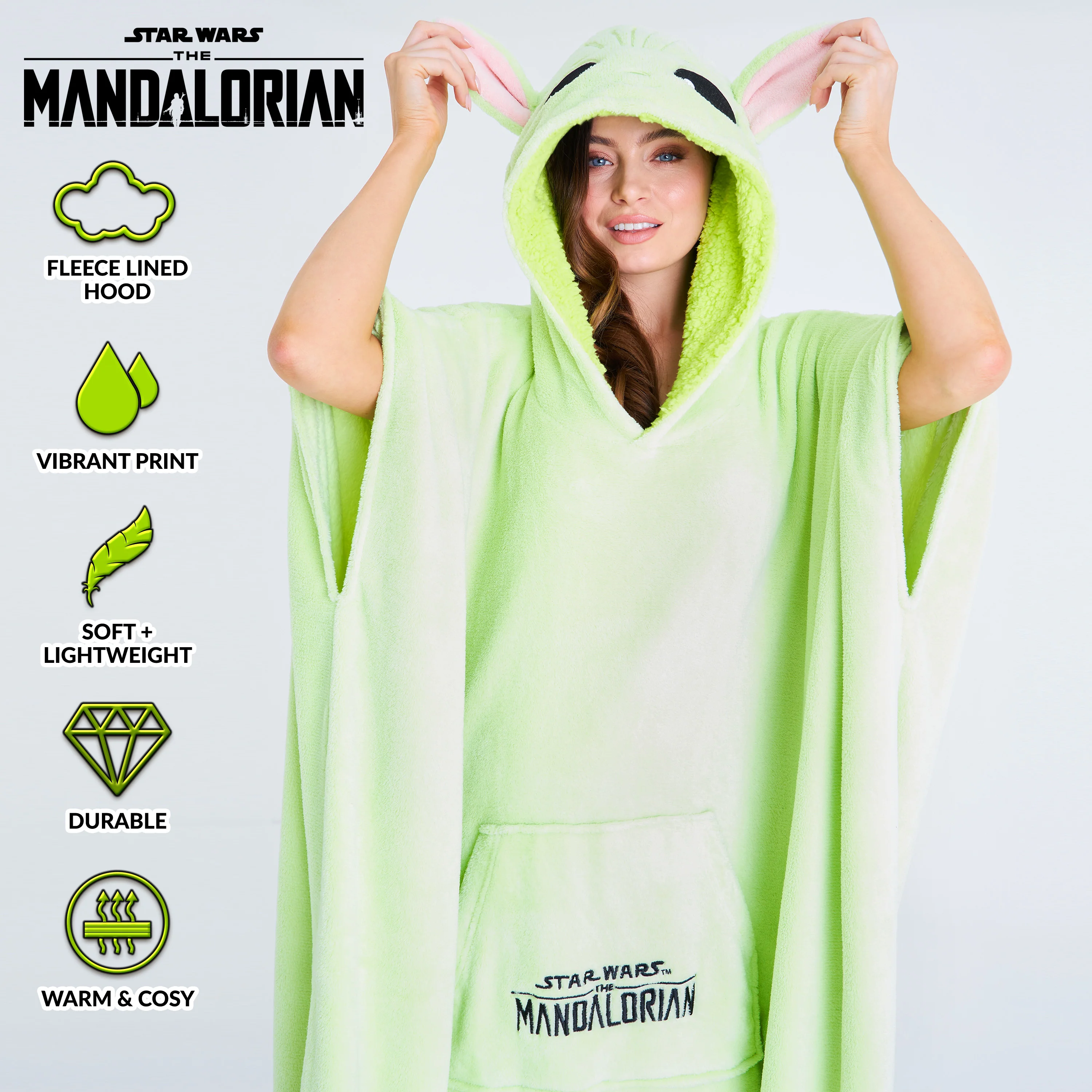 Disney The Mandalorian Wearable Blanket for Men Women Teens Super Soft - Image 3