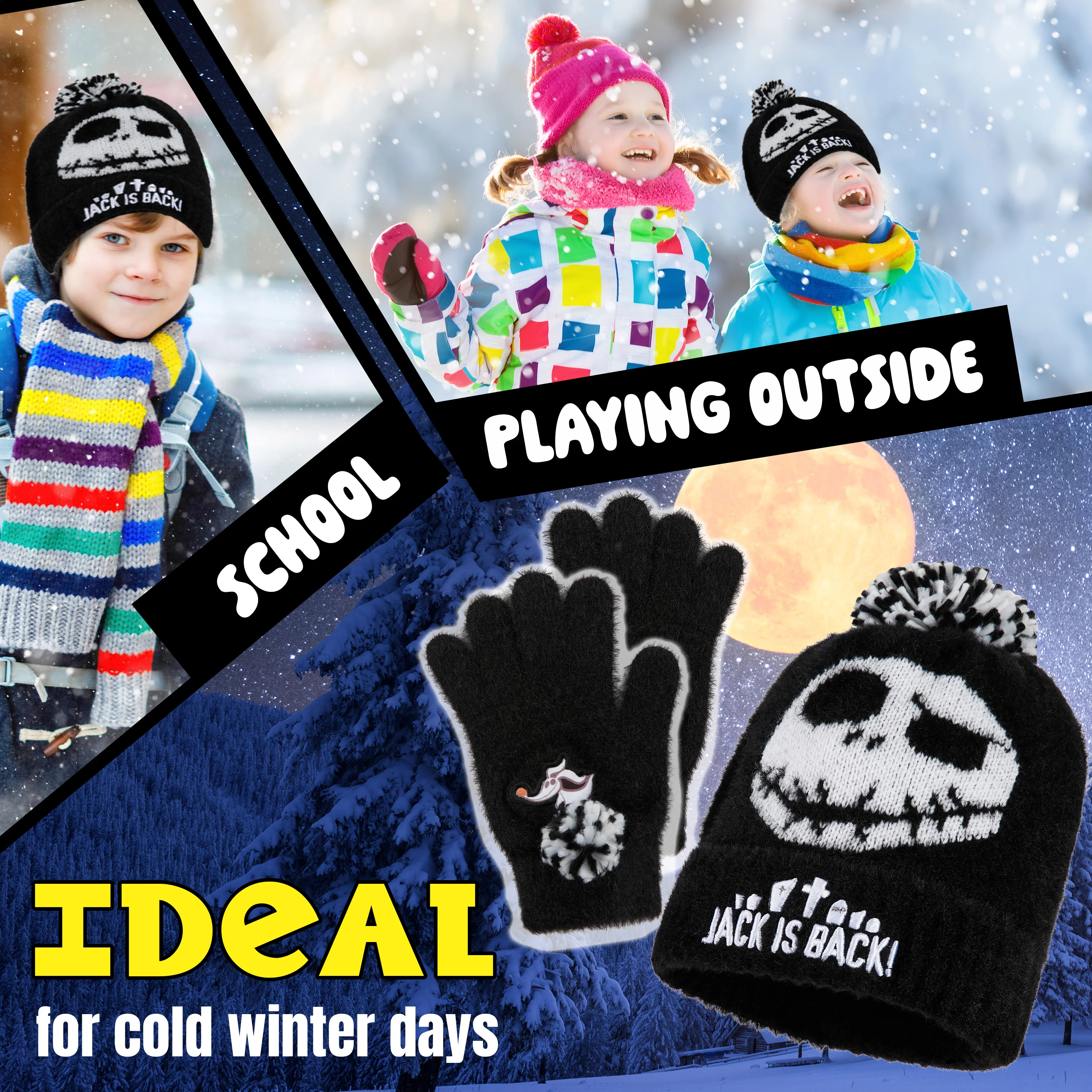 Disney The Nightmare Before Christmas Boys Winter Accessories Set - Boys Gifts - Image 4