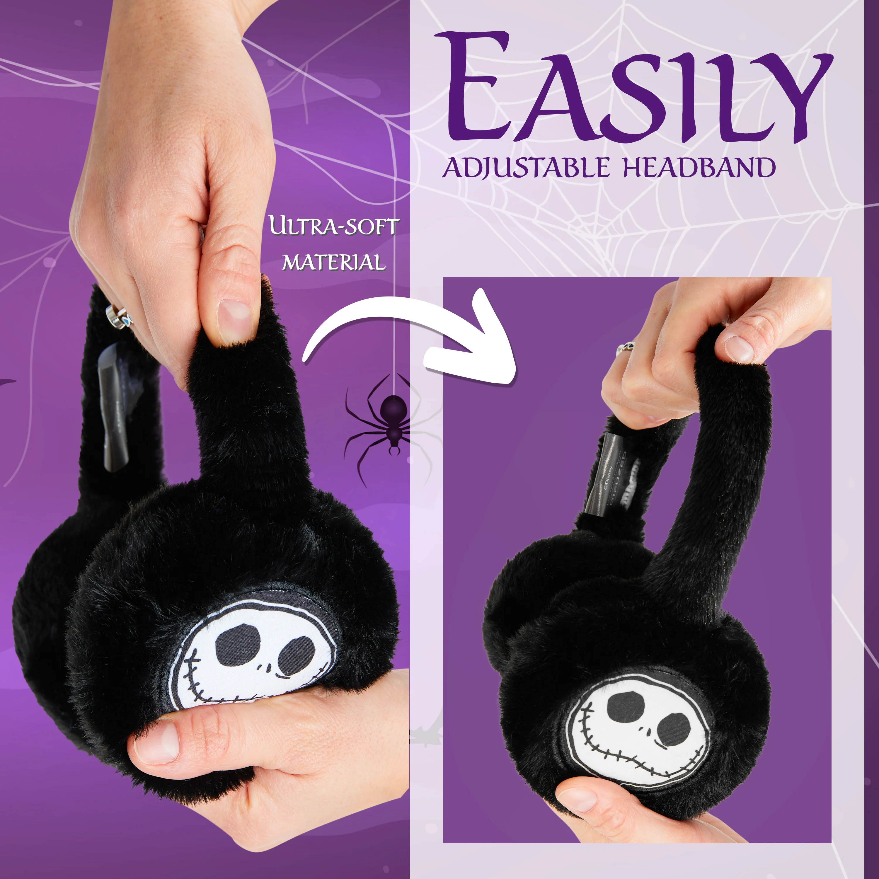 Disney The Nightmare Before Christmas Girls Fluffy Earmuffs - Gifts for Her - Image 6
