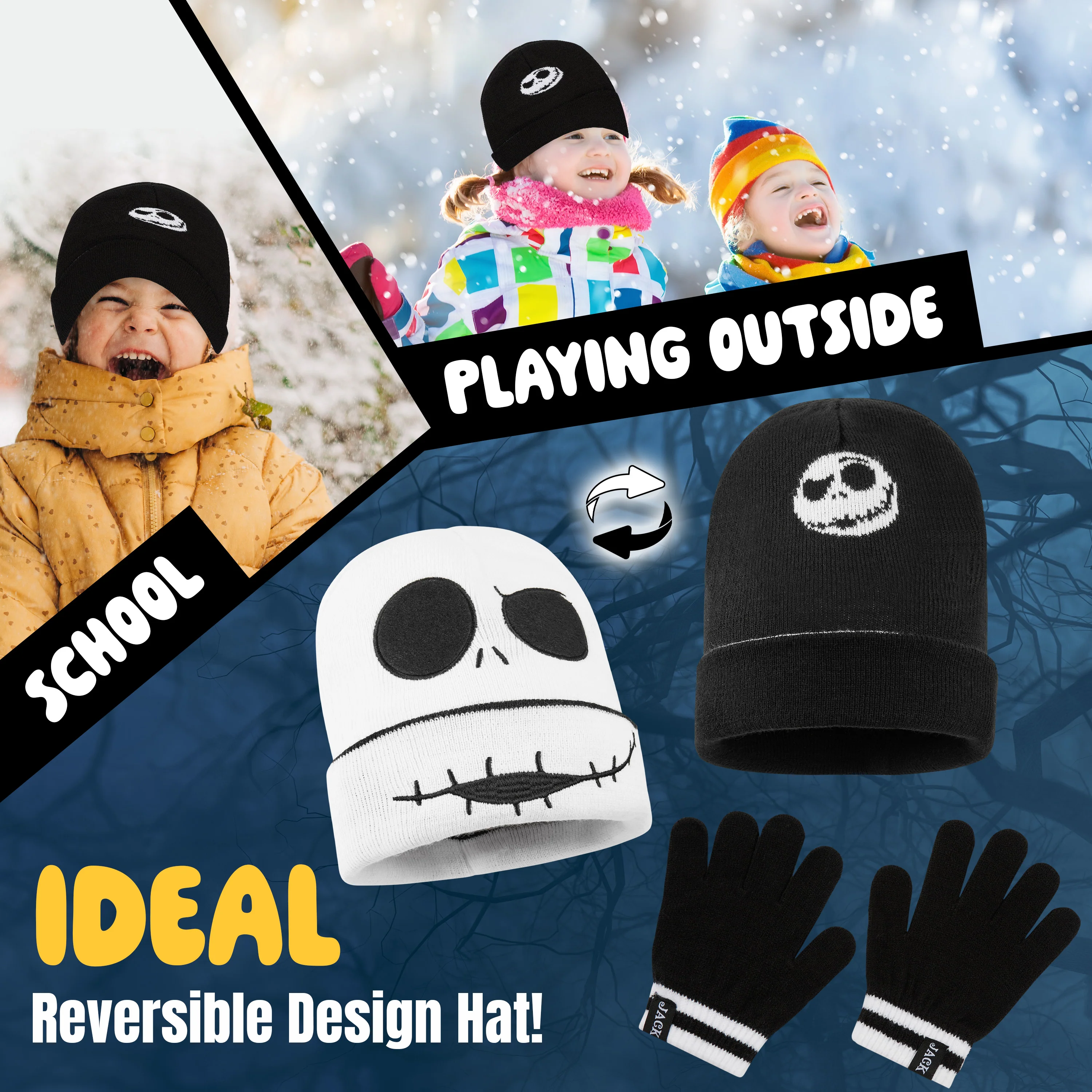 Disney The Nightmare Before Christmas Girls Winter Accessories Set - Girls Gifts - Image 4