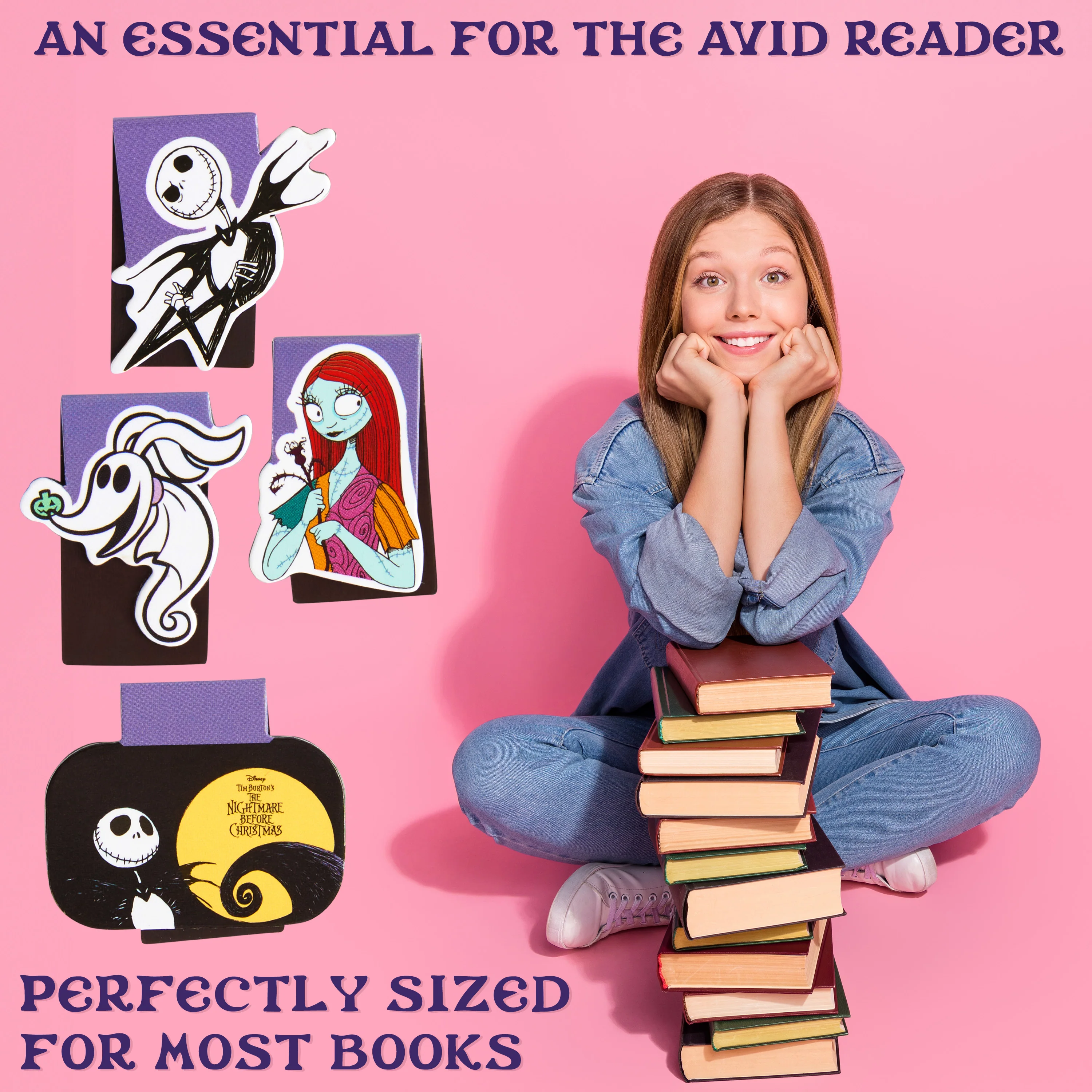Disney The Nightmare Before Christmas Magnetic Bookmark Page Clip Pack of 4 - Image 6