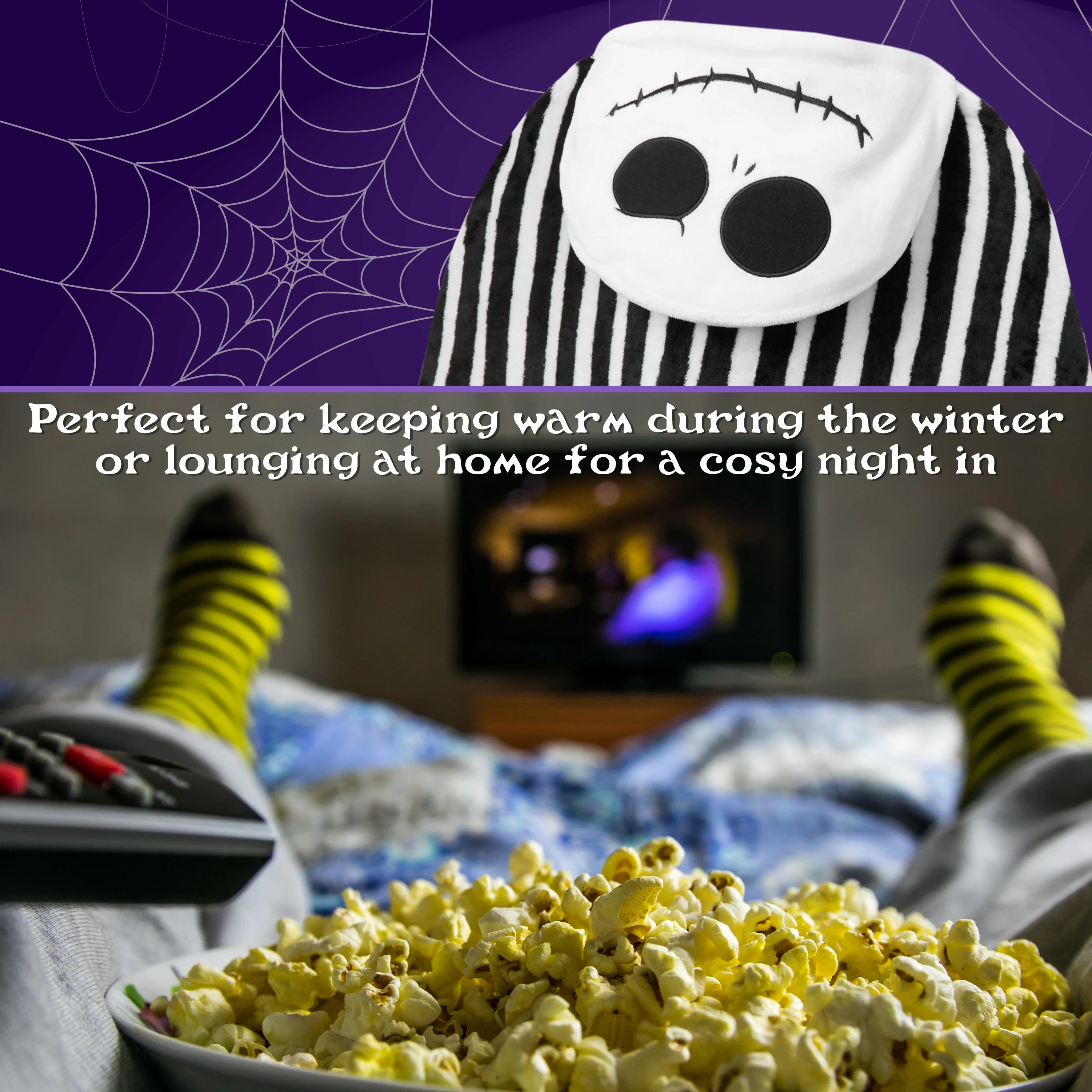 Disney The Nightmare Before Christmas Soft Fleece Bed Blanket 150 x 120cm - Image 4