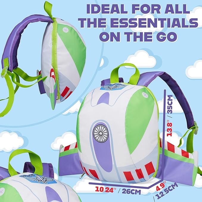 Disney Toy Story Backpack Kids Rucksack for Nursery Preschool Buzz Lightyear 3D Wings - Image 6