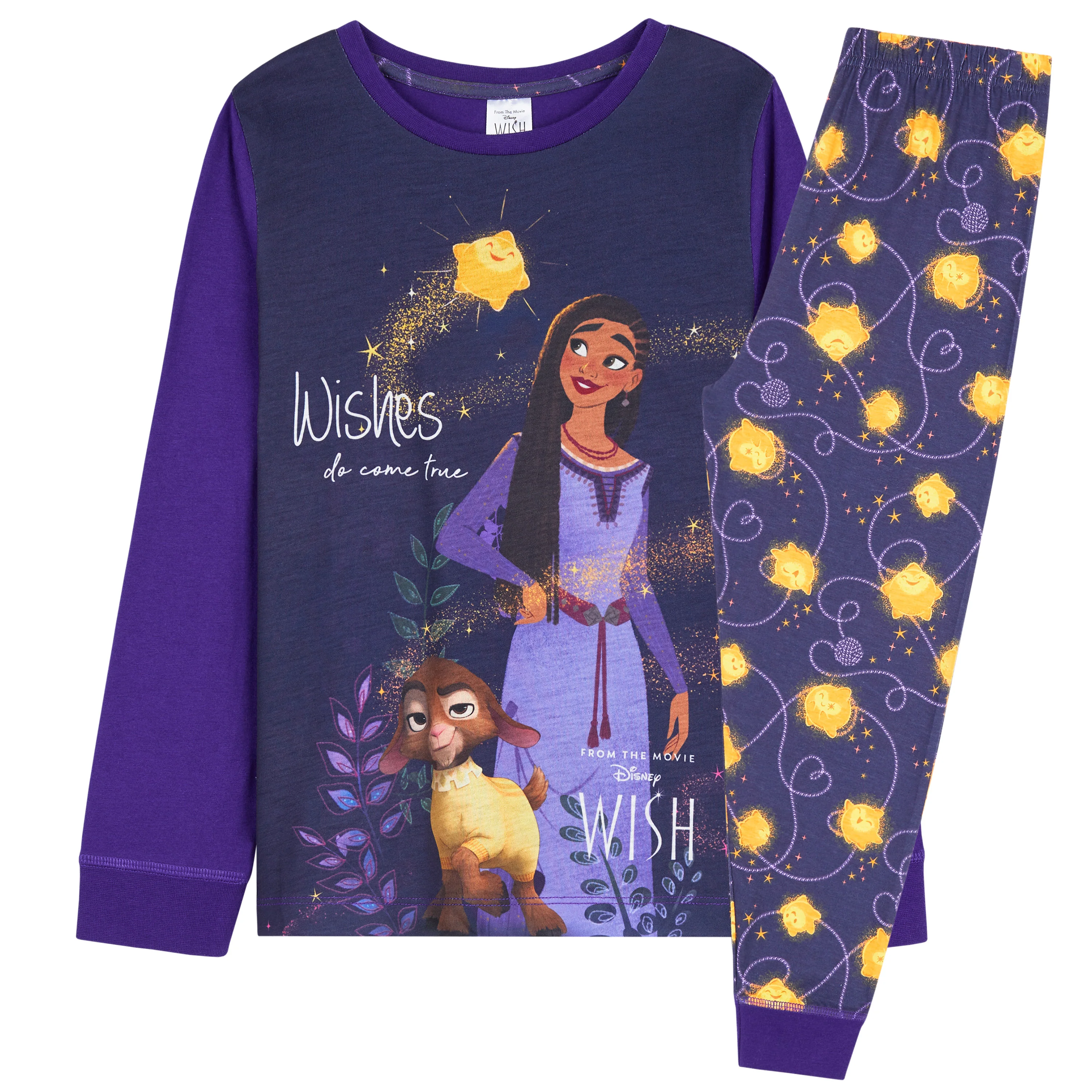 Disney Wish Girls Pyjamas for Kids - 2 Piece Long PJs for Girls - Image 4