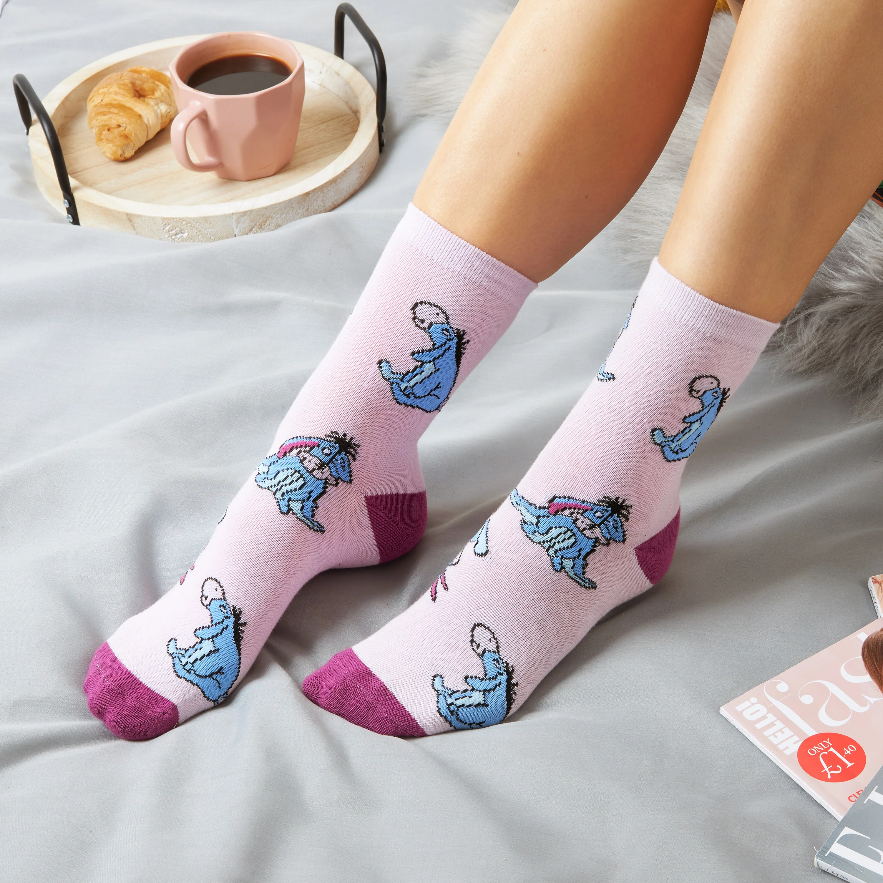 Disney Stitch Womens Calf Length Socks for Women Teenagers Soft Stretchy Socks Pack of 5 - Gifts for Women - Image 2