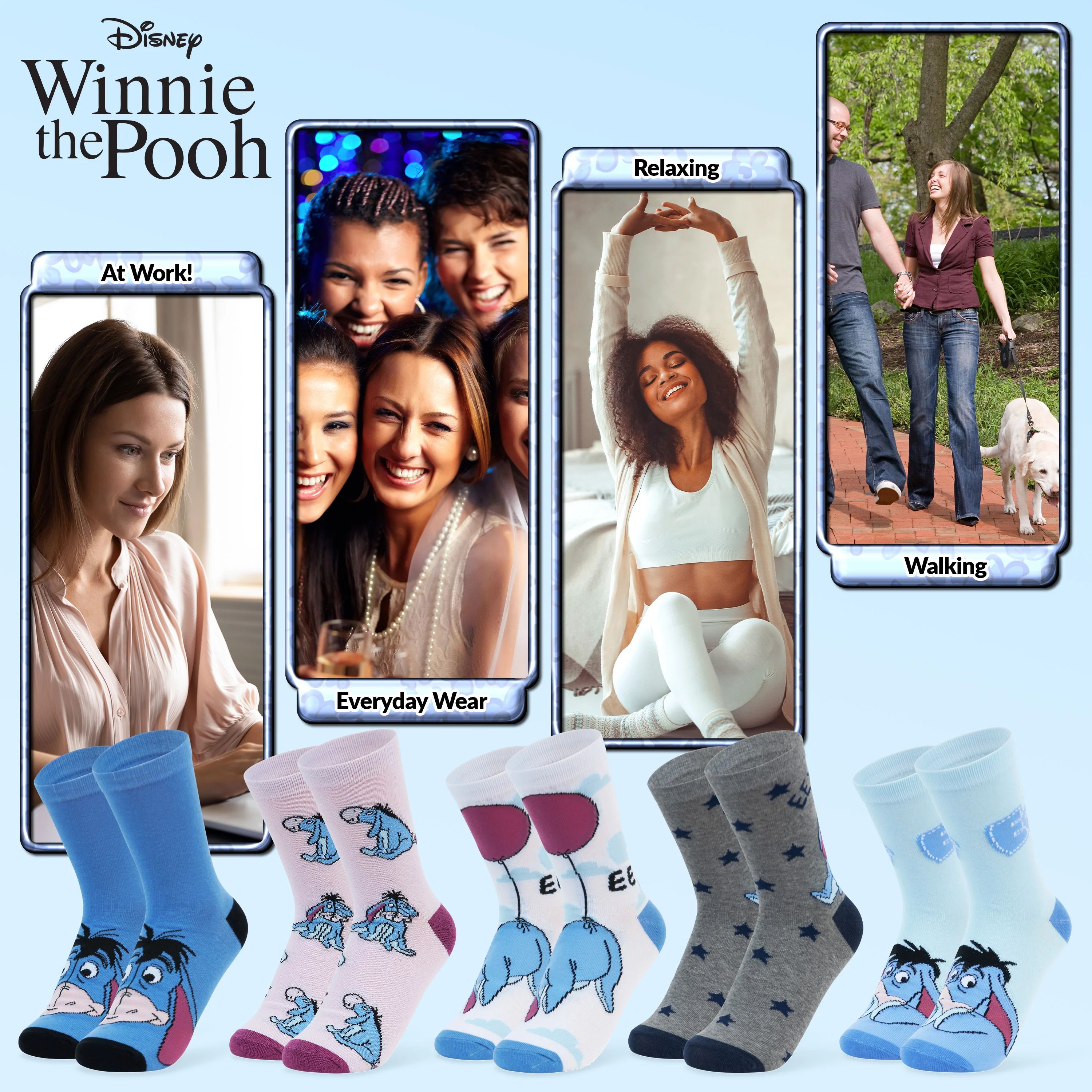 Disney Stitch Womens Calf Length Socks for Women Teenagers Soft Stretchy Socks Pack of 5 - Gifts for Women - Image 5