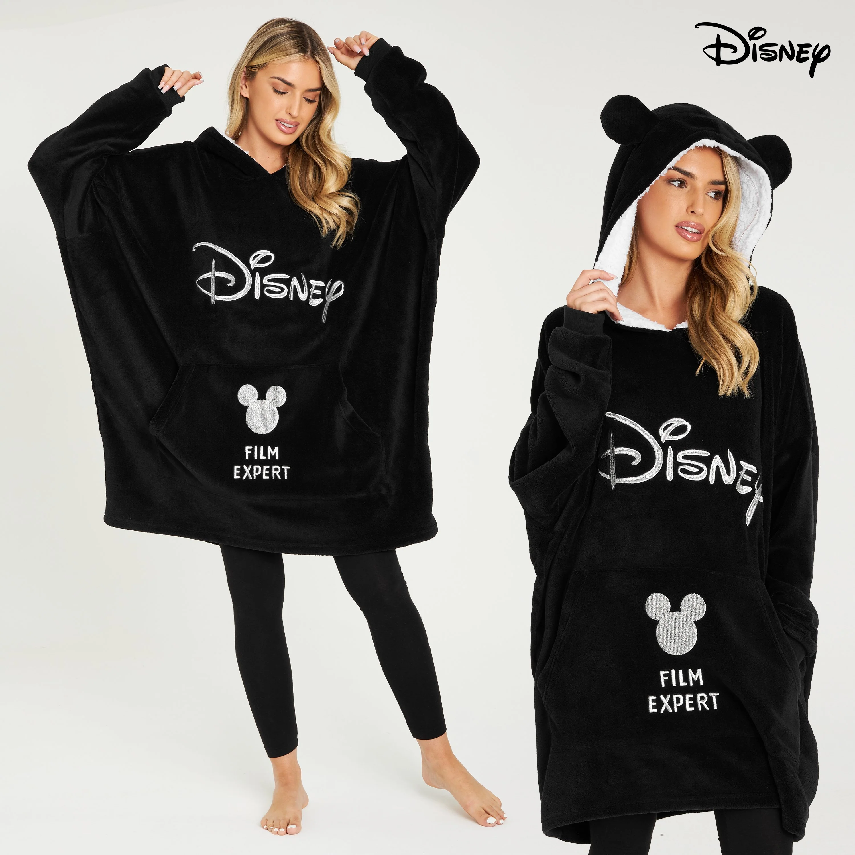 Disney Women's Hoodies, Mickey Mouse Blanket Hoodie, Minnie and Mickey Gifts - Image 5
