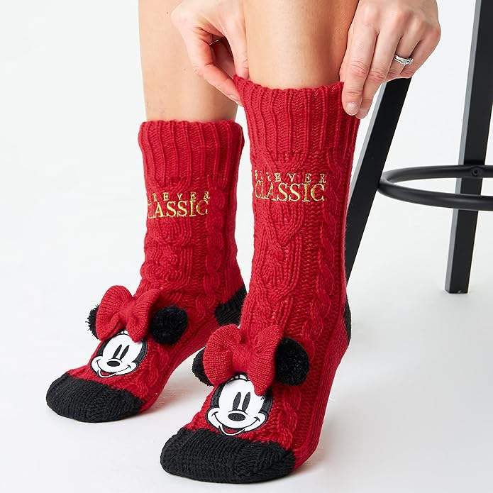 Disney Women's Slippers Socks Fluffy Slipper Socks - Image 7