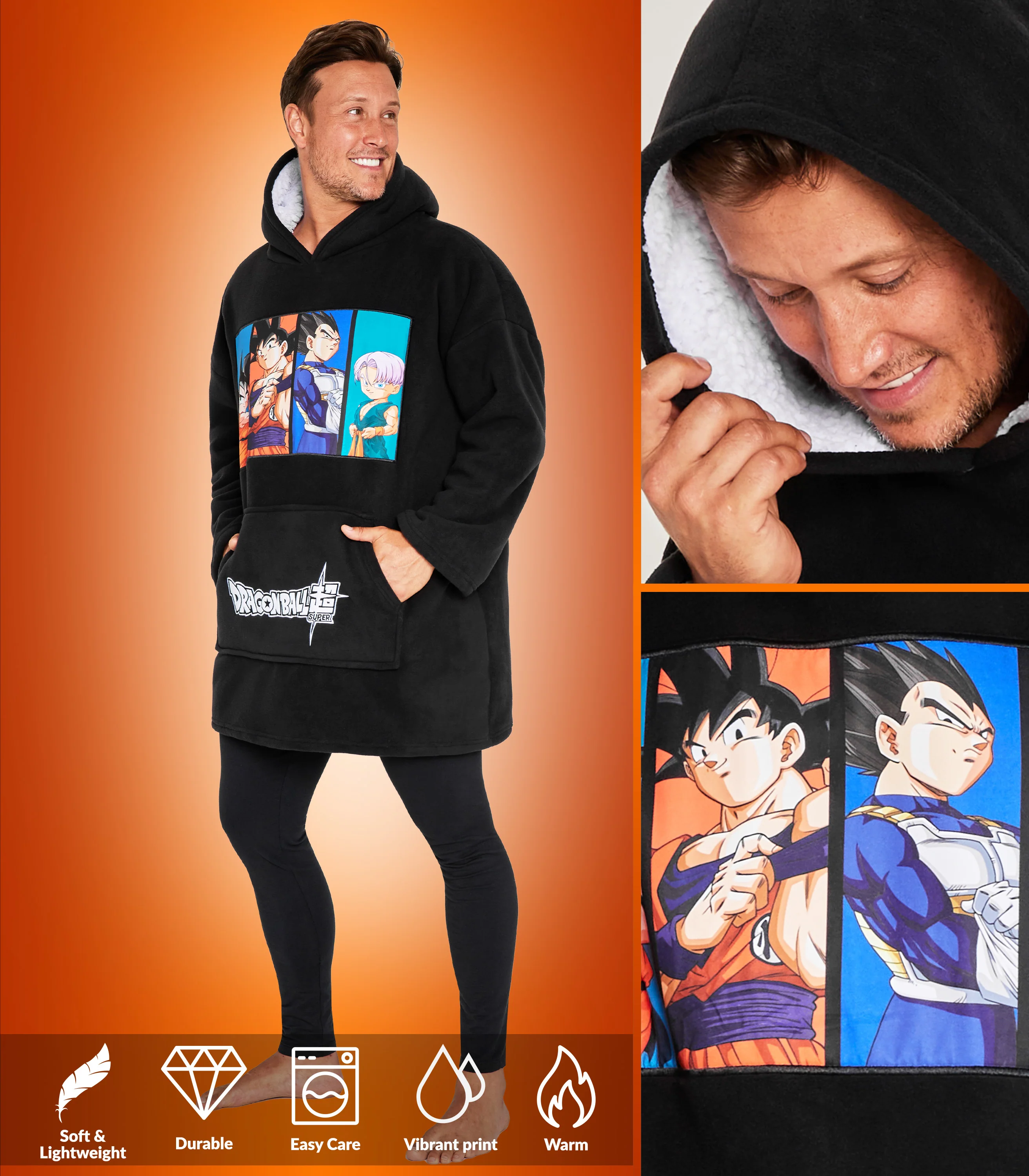 Dragon Ball Z Blanket Hoodie for Men and Teenagers - Image 3