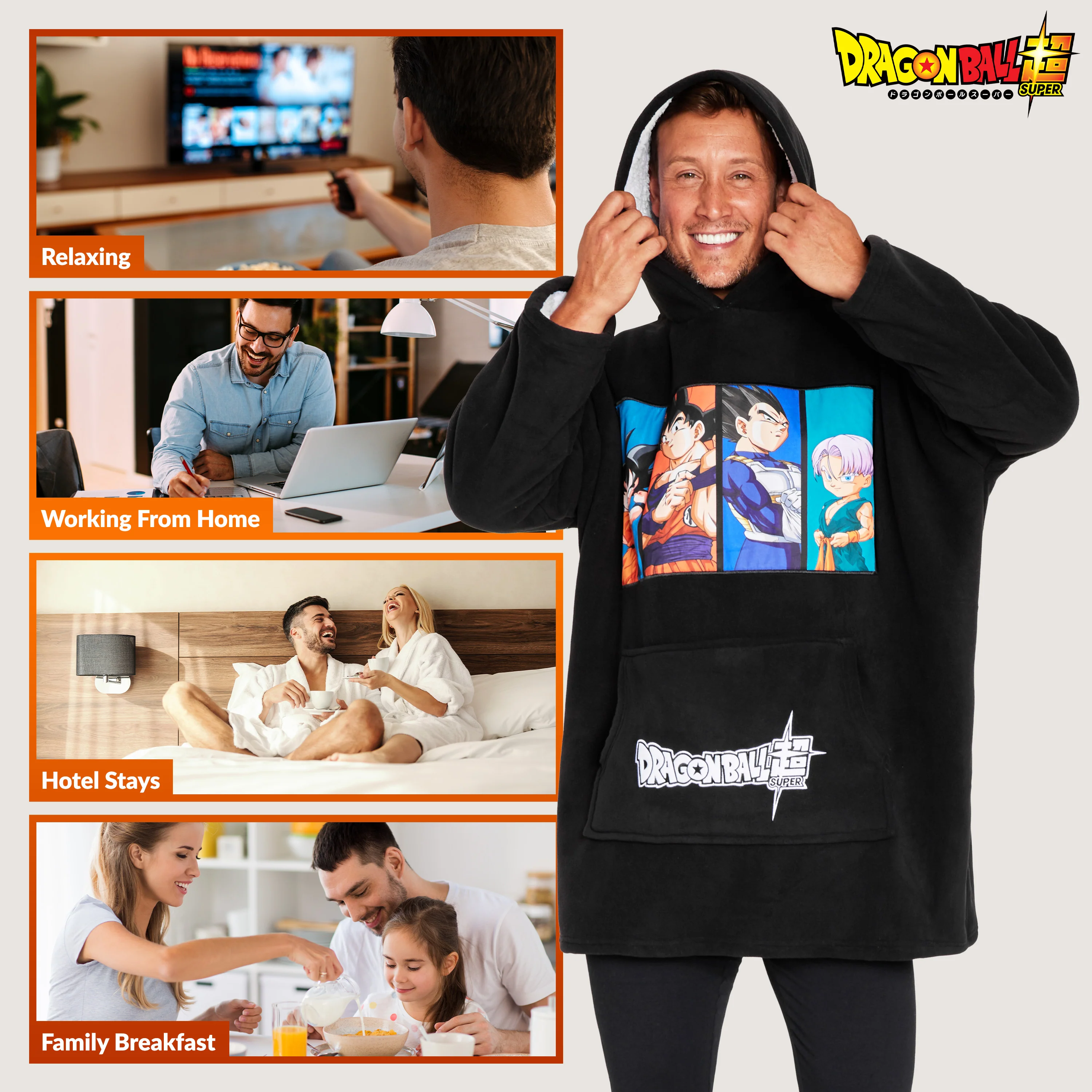 Dragon Ball Z Blanket Hoodie for Men and Teenagers - Image 4