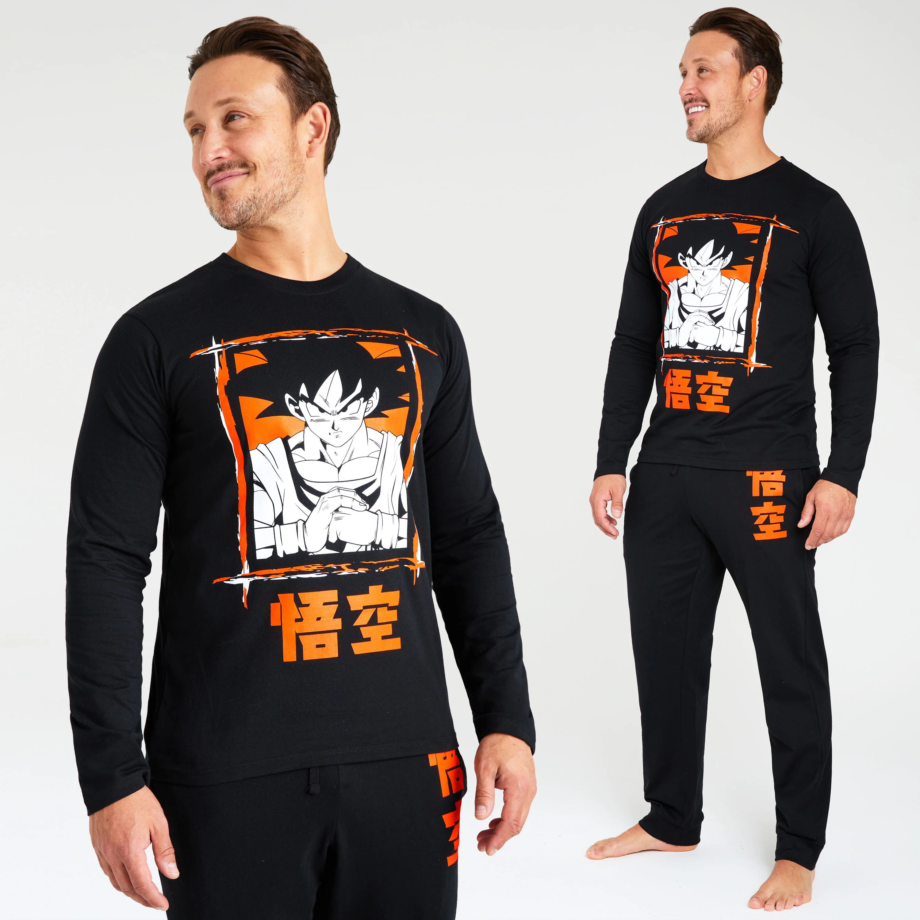 Dragon Ball Z Mens Long Pyjama Set, Soft Comfortable PJs Loungewear - Gifts for Men - Image 5