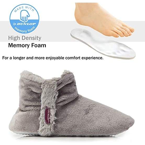 Dunlop Bootie Ankle Slippers Memory Foam Indoor Outdoor Shoes for Women - Image 3