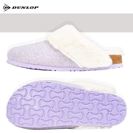 Dunlop Comfy Memory Foam Indoor Outdoor Super Soft Fluffy Slippers for Women - Image 10