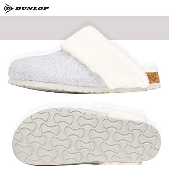 Dunlop Comfy Memory Foam Indoor Outdoor Super Soft Fluffy Slippers for Women - Image 13