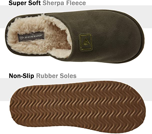 Dunlop Comfy Memory Foam Slippers with Rubber Sole Anti Slip for Men - Image 17