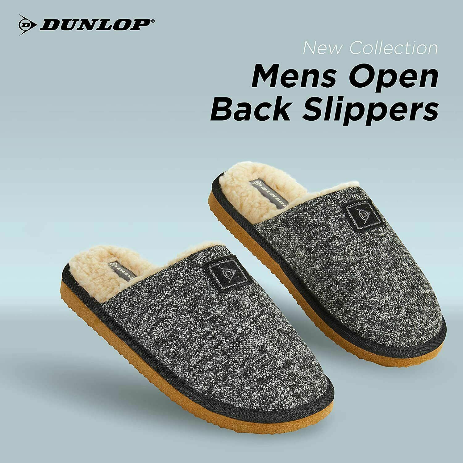Dunlop Comfy Memory Foam Slippers with Rubber Sole Anti Slip for Men - Image 27