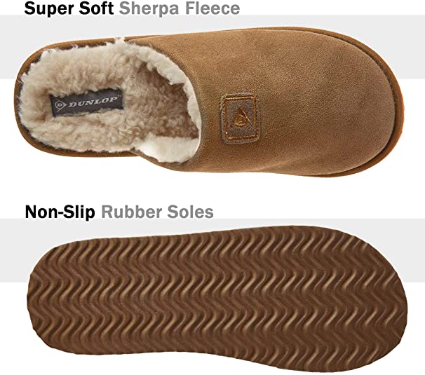Dunlop Comfy Memory Foam Slippers with Rubber Sole Anti Slip for Men - Image 9