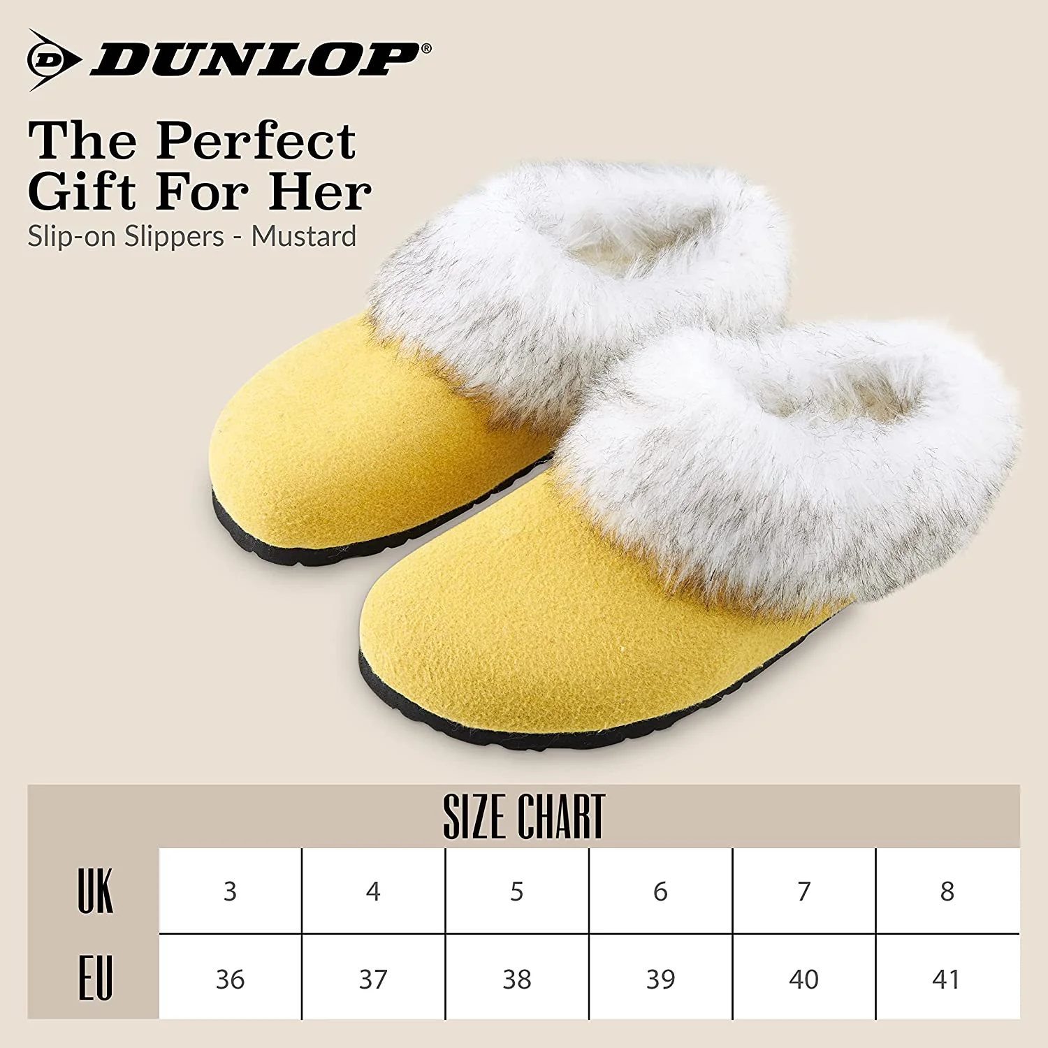 Dunlop Ladies Slippers, Fluffy Slippers Women Faux Fur, House Shoes Indoor Outdoor - Image 36