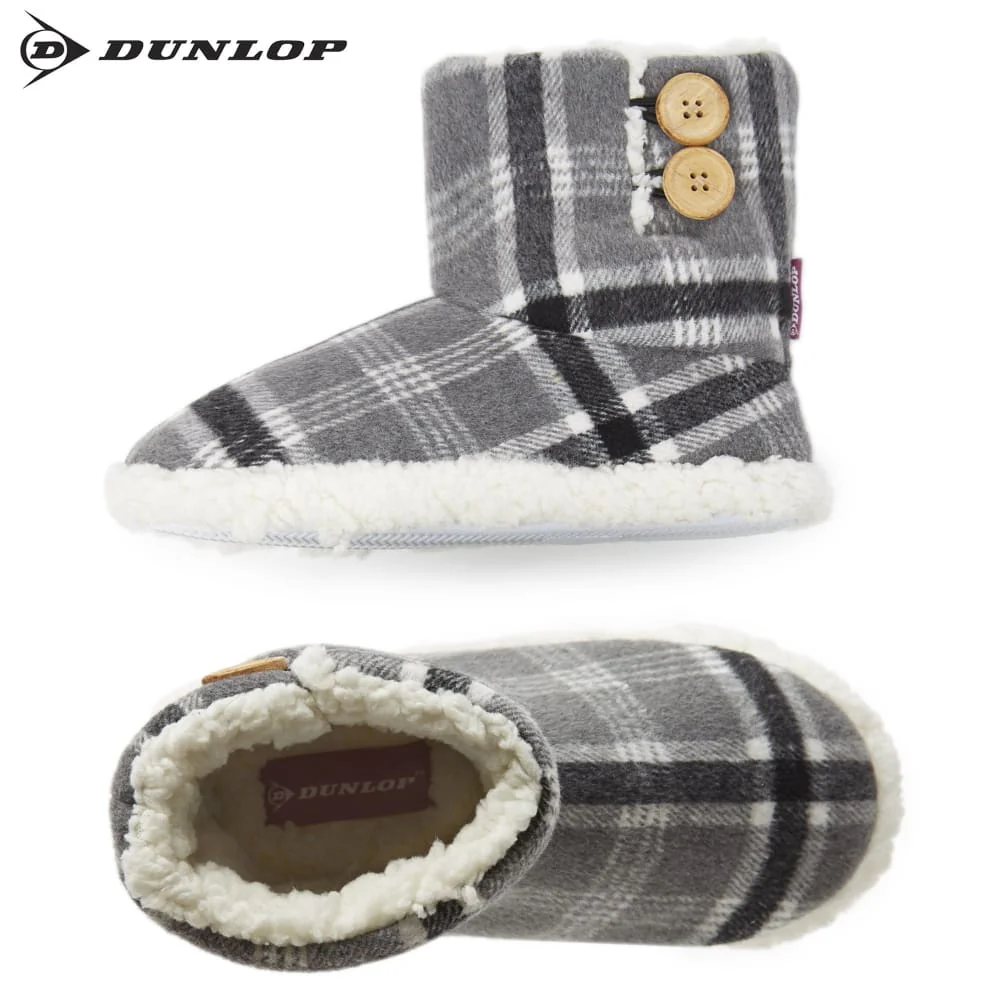 Dunlop Memory Foam Faux Sheepskin Fur Plush Bootie Slippers for Women - Image 14