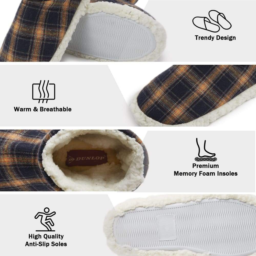 Dunlop Memory Foam Faux Sheepskin Fur Plush Bootie Slippers for Women - Image 19