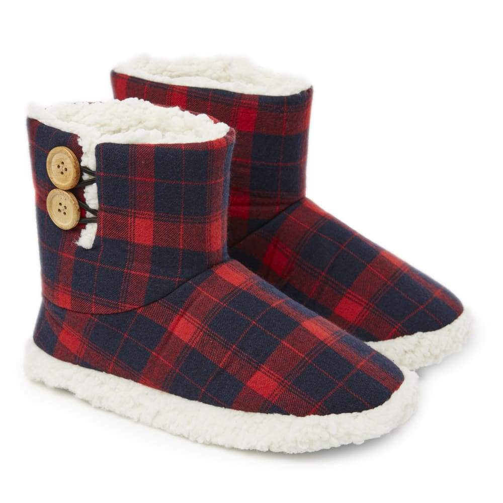 Dunlop Memory Foam Faux Sheepskin Fur Plush Bootie Slippers for Women - Image 2