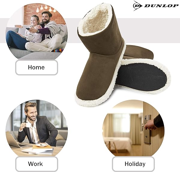 Dunlop Men's Slippers - Boot Slippers for Men - Image 11