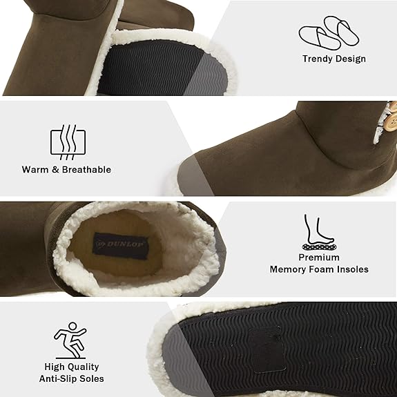 Dunlop Men's Slippers - Boot Slippers for Men - Image 12