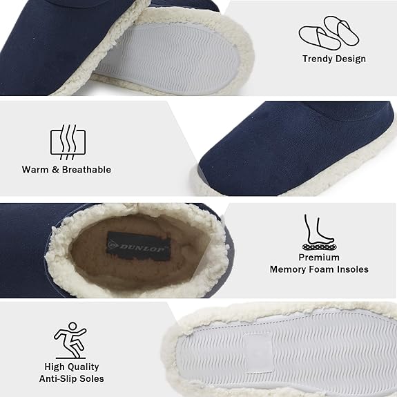 Dunlop Men's Slippers - Boot Slippers for Men - Image 19