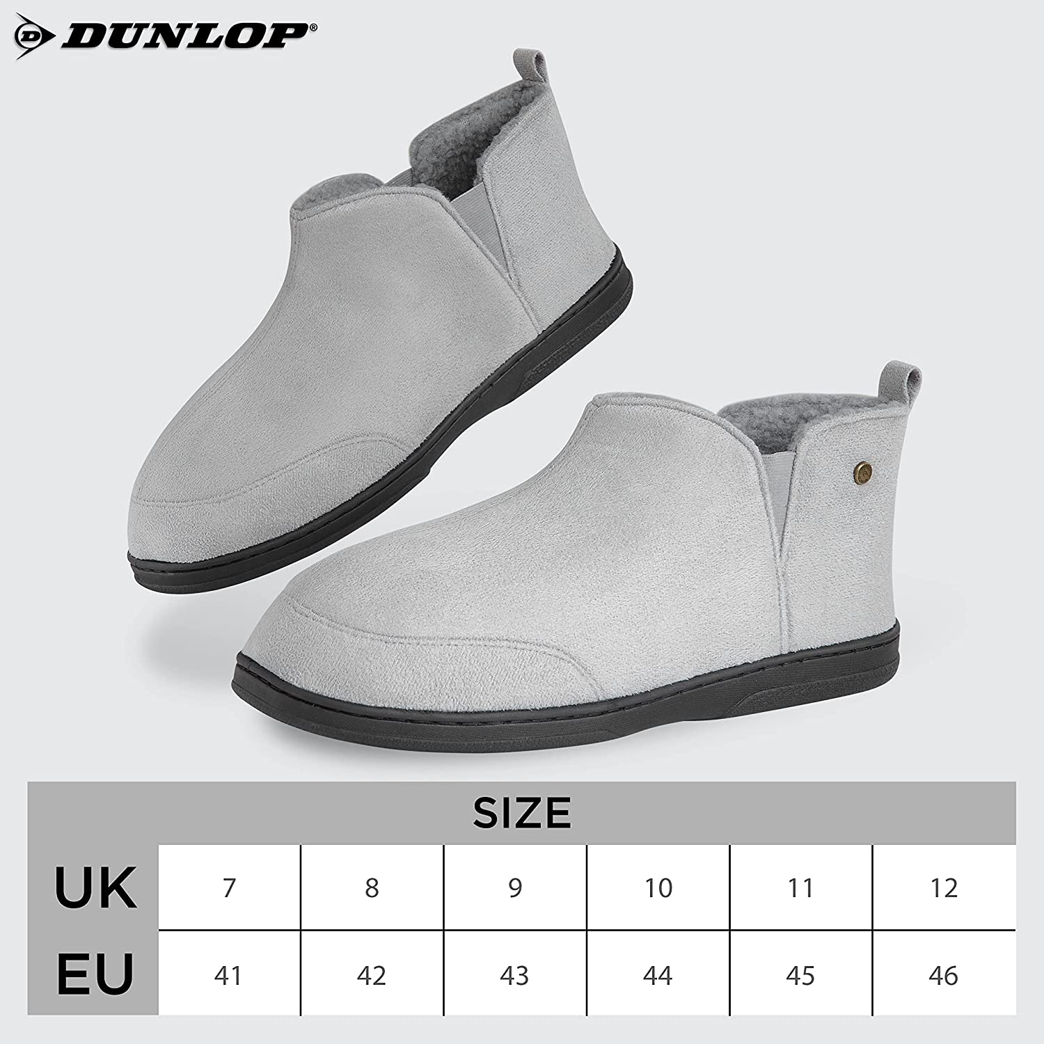 Dunlop Men's Slippers, Memory Foam Boot Slippers with Rubber Sole, Gifts for Men - Image 22