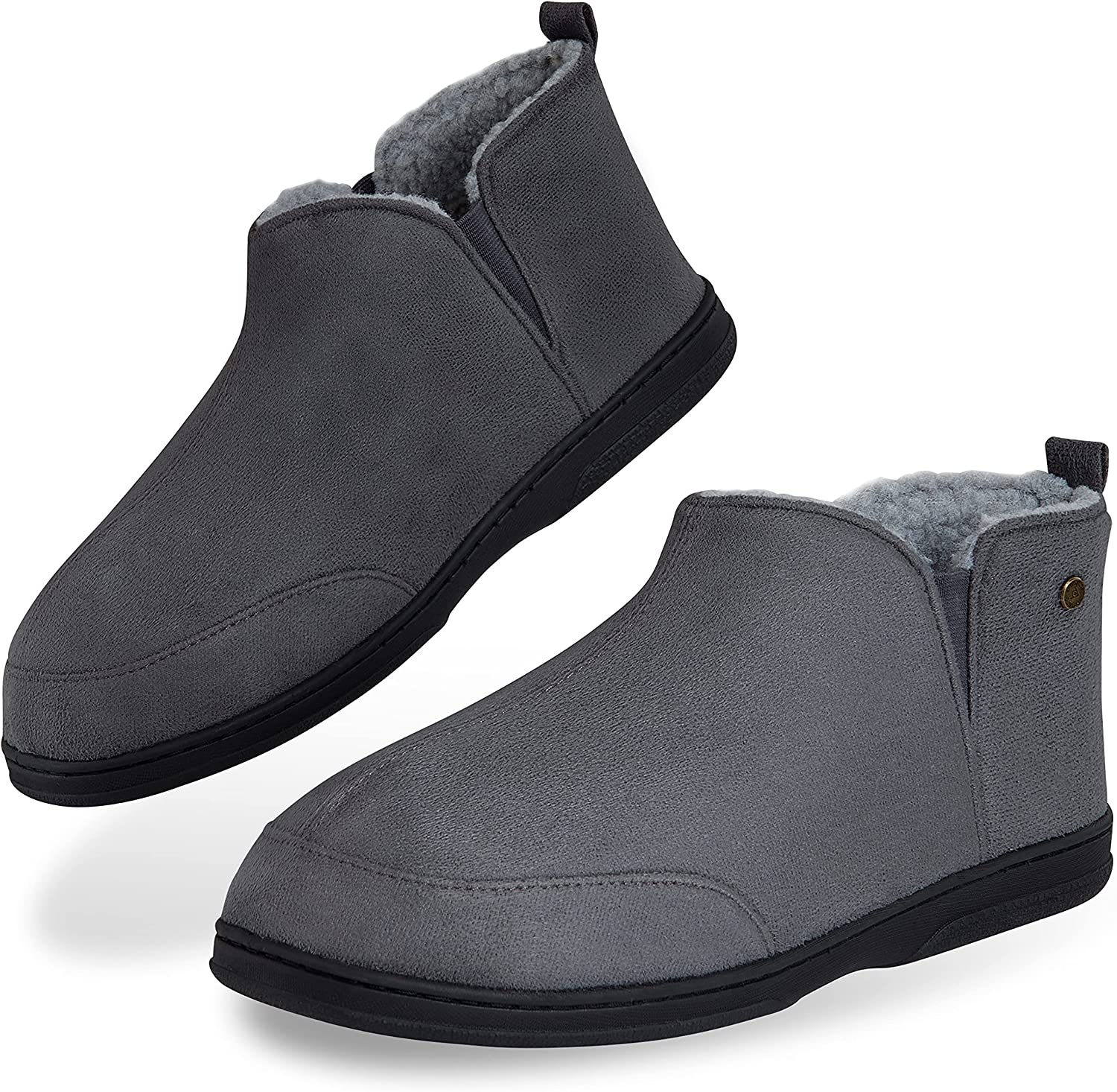 Dunlop Men's Slippers, Memory Foam Boot Slippers with Rubber Sole, Gifts for Men - Image 23