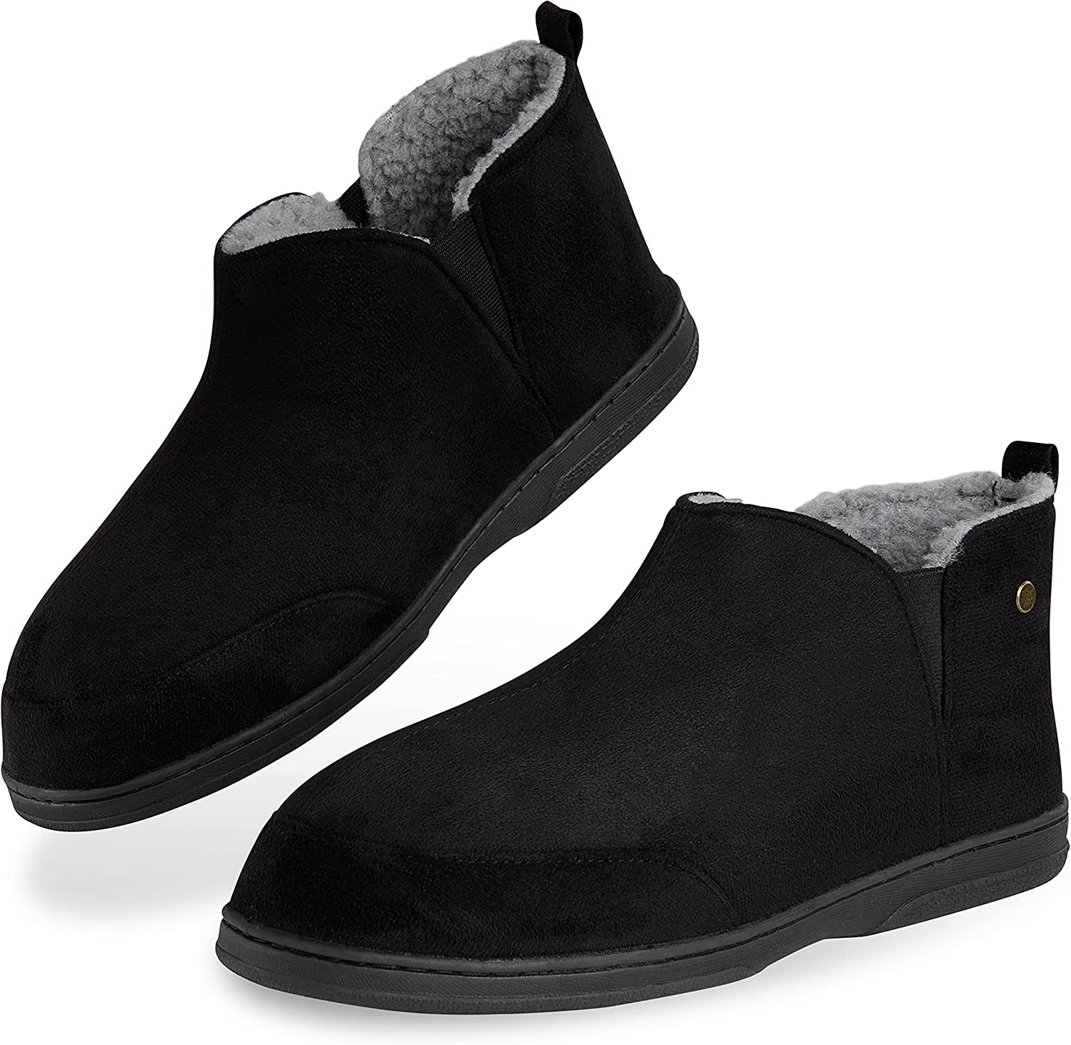 Dunlop Men's Slippers, Memory Foam Boot Slippers with Rubber Sole, Gifts for Men - Image 30