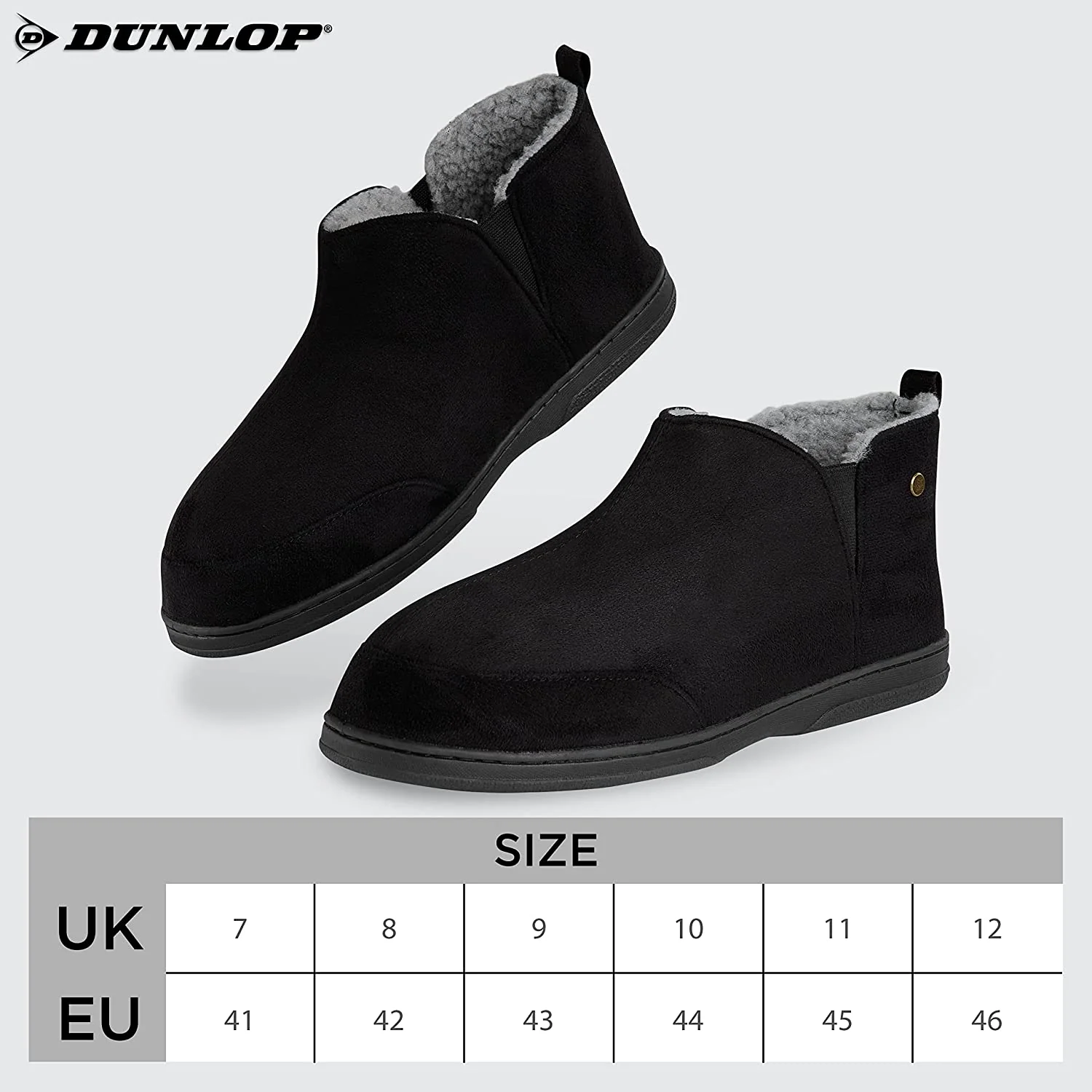Dunlop Men's Slippers, Memory Foam Boot Slippers with Rubber Sole, Gifts for Men - Image 36