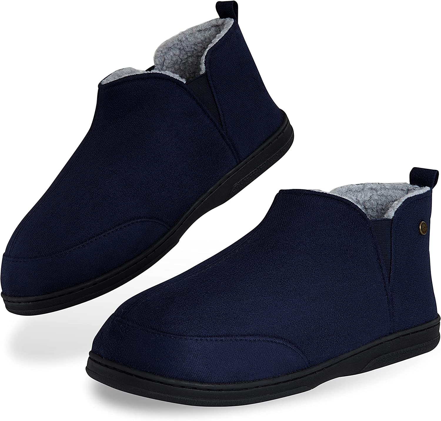 Dunlop Men's Slippers, Memory Foam Boot Slippers with Rubber Sole, Gifts for Men - Image 9