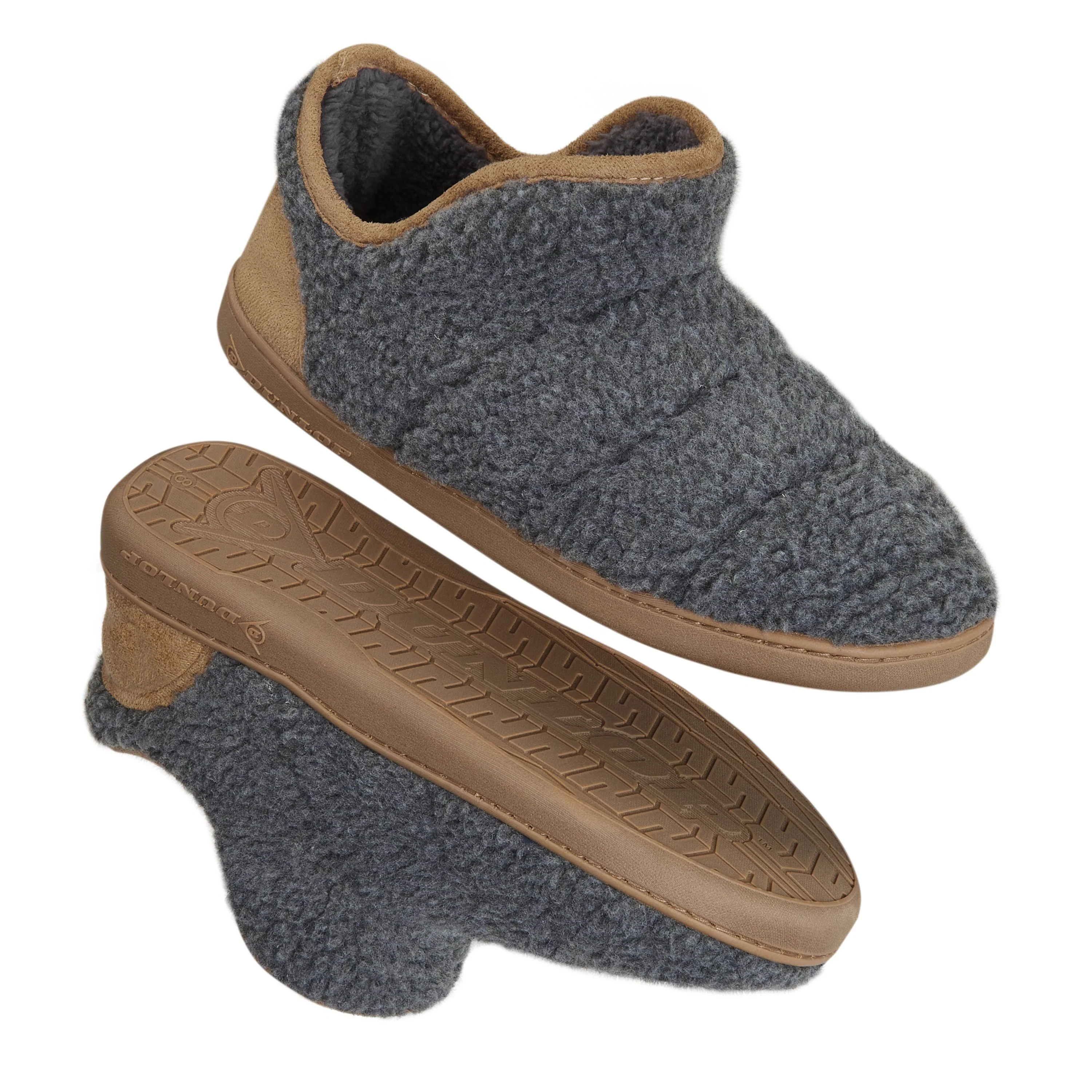 Dunlop Men's Slippers, Memory Foam Boot Slippers with Rubber Sole, Gifts for Men - Image 14