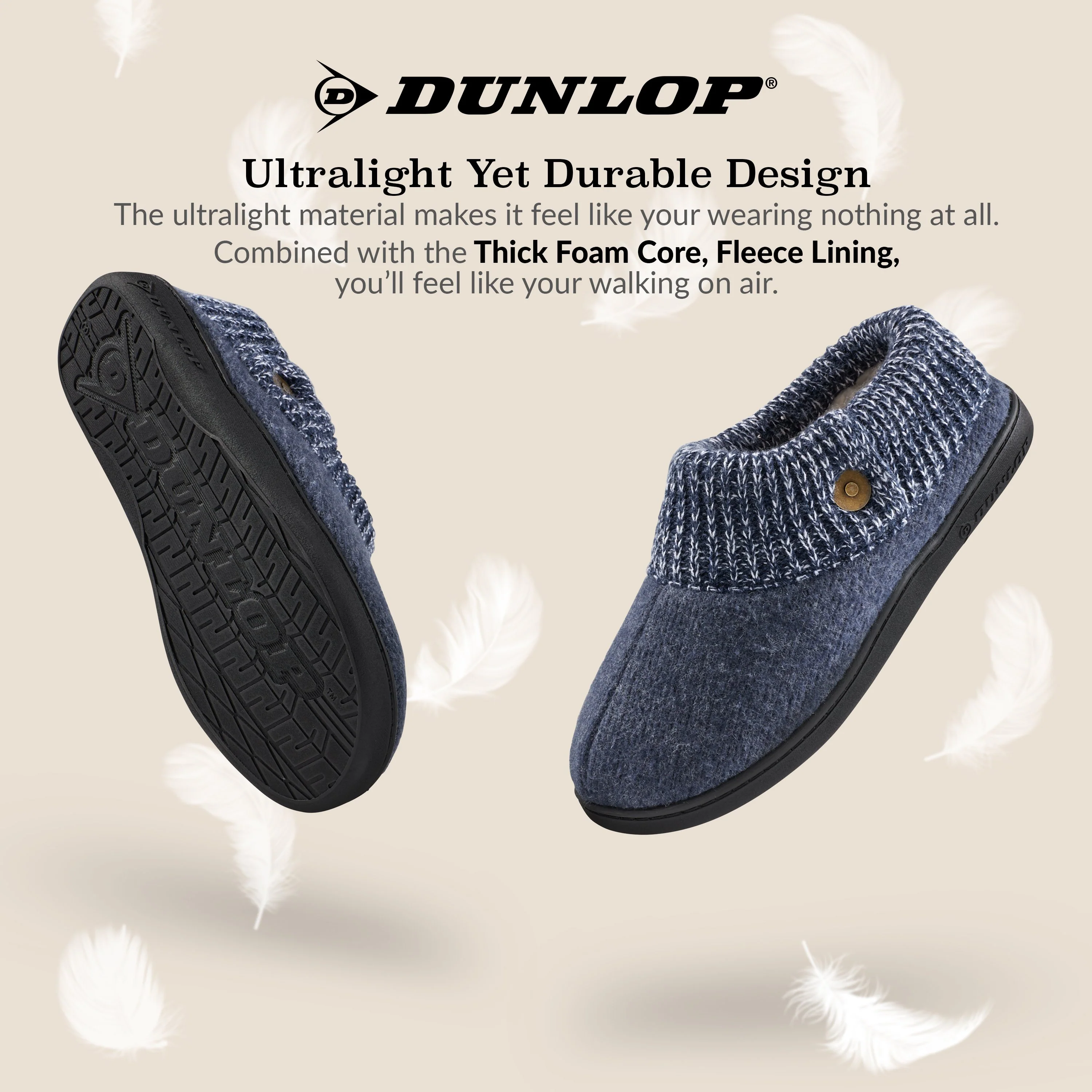 Dunlop Mens Slippers, Memory Foam Slippers, Indoor Outdoor House Shoes Non Slip - Image 13