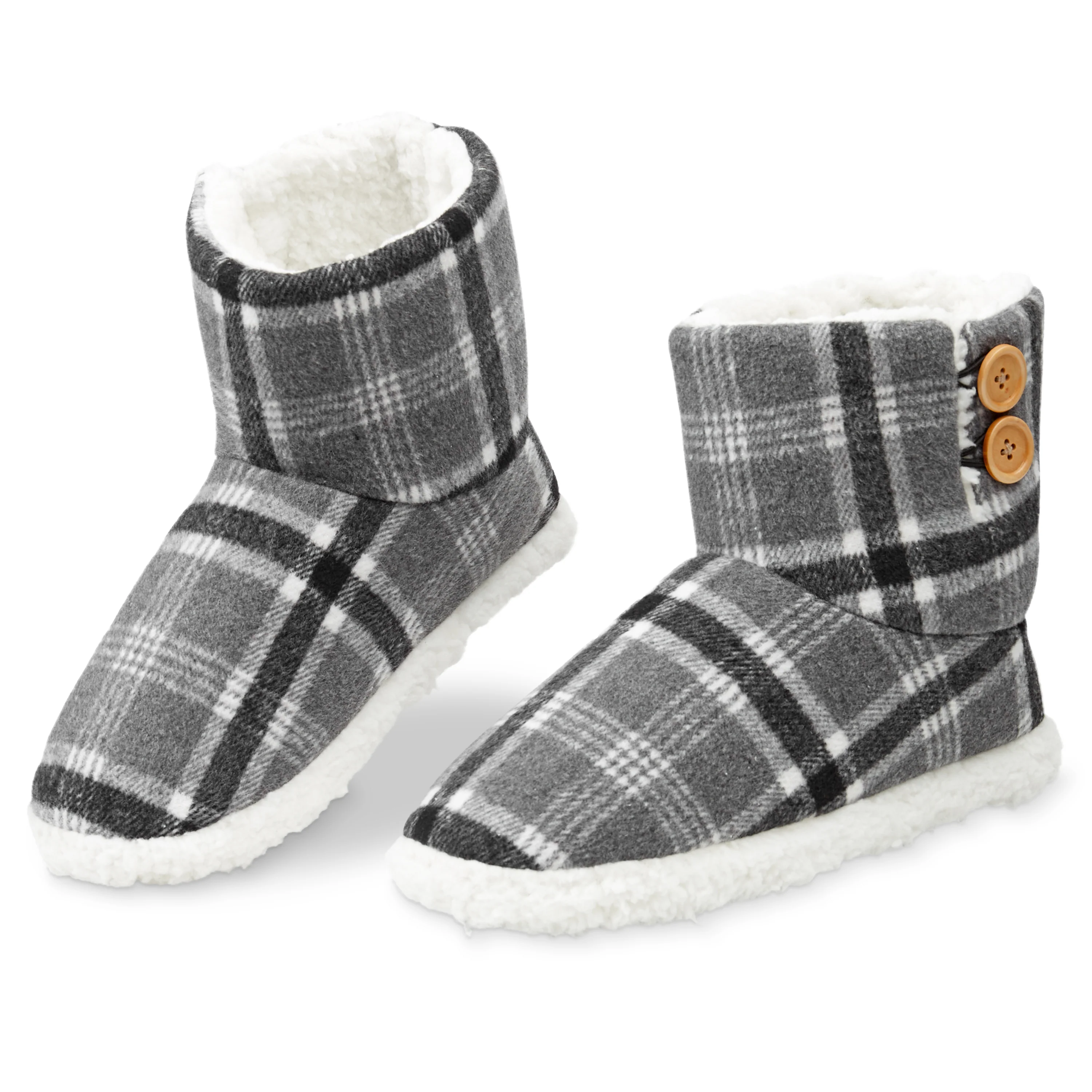 Dunlop Men's Slippers - Plush Boot Slippers for Men