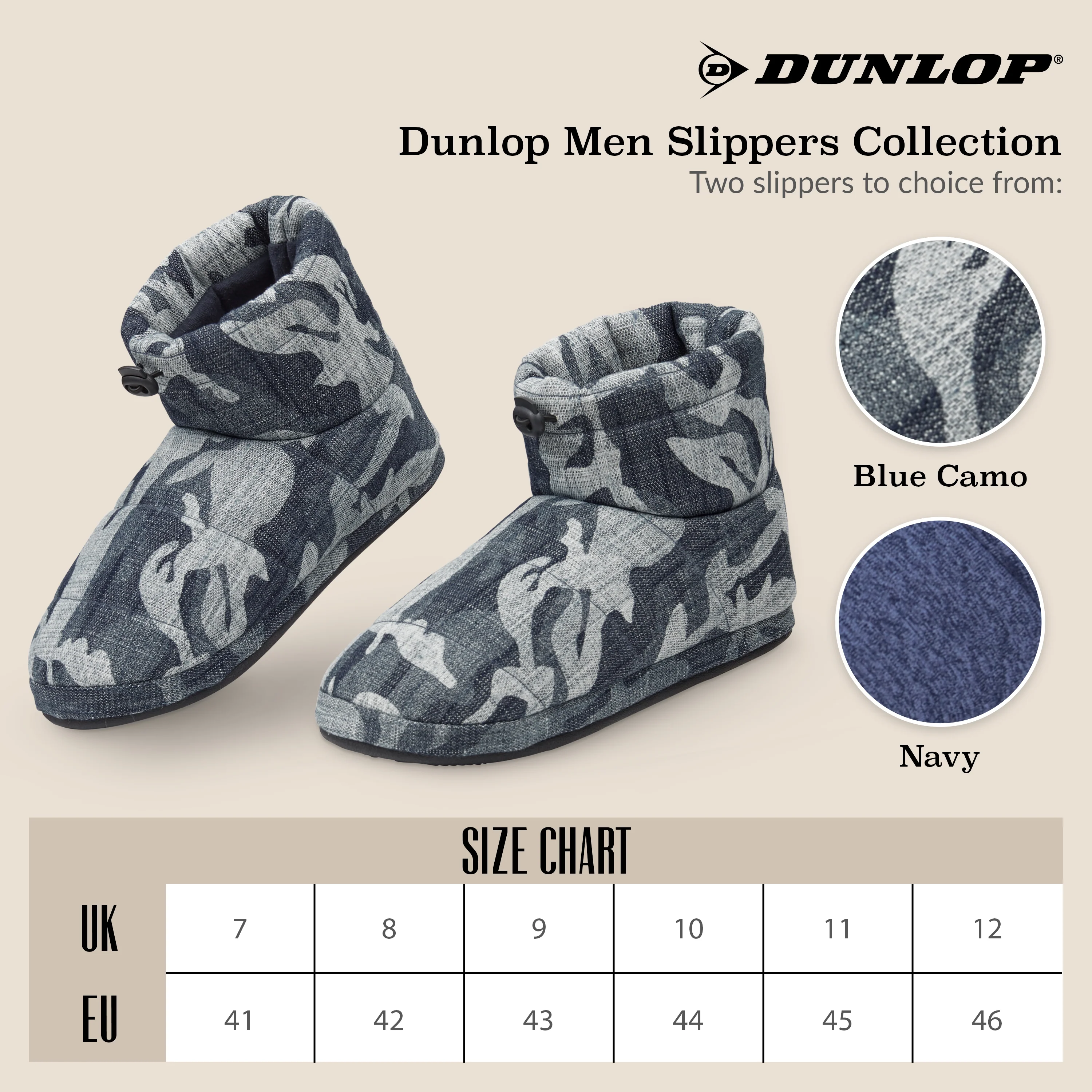 DUNLOP Slippers for Men, Fluffy Mens Slipper Warm and Cosy Winter House Boots - Image 12