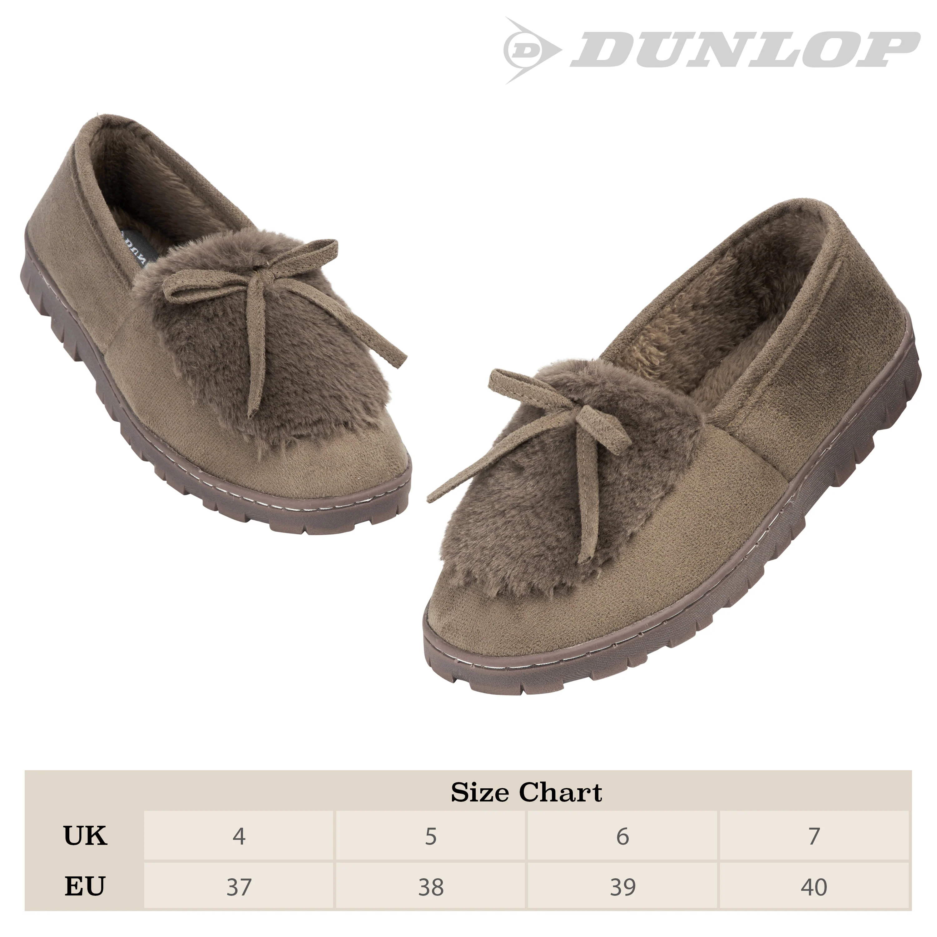 DUNLOP Slippers Women - Fluffy Indoor House Shoes - Image 13