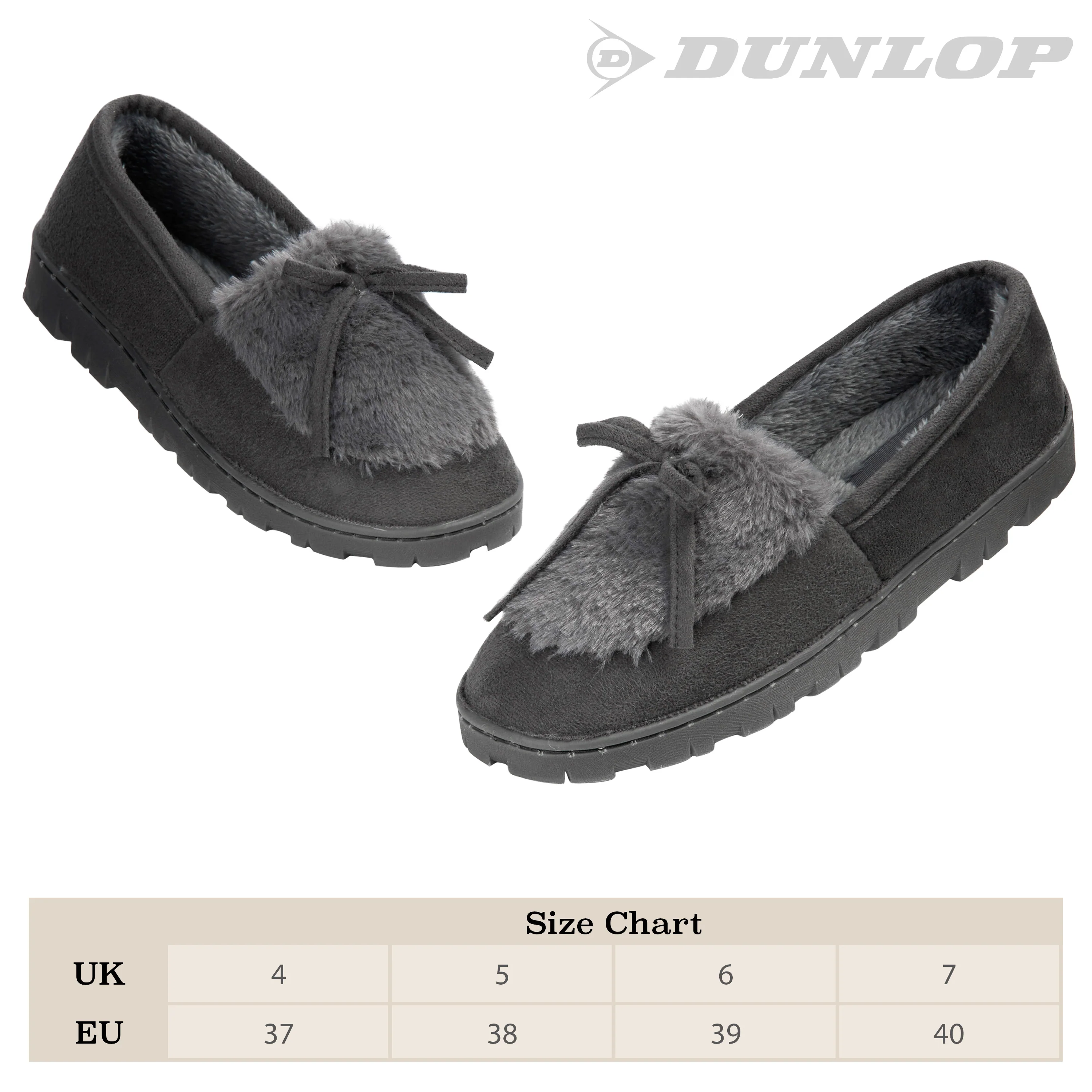 DUNLOP Slippers Women - Fluffy Indoor House Shoes - Image 7