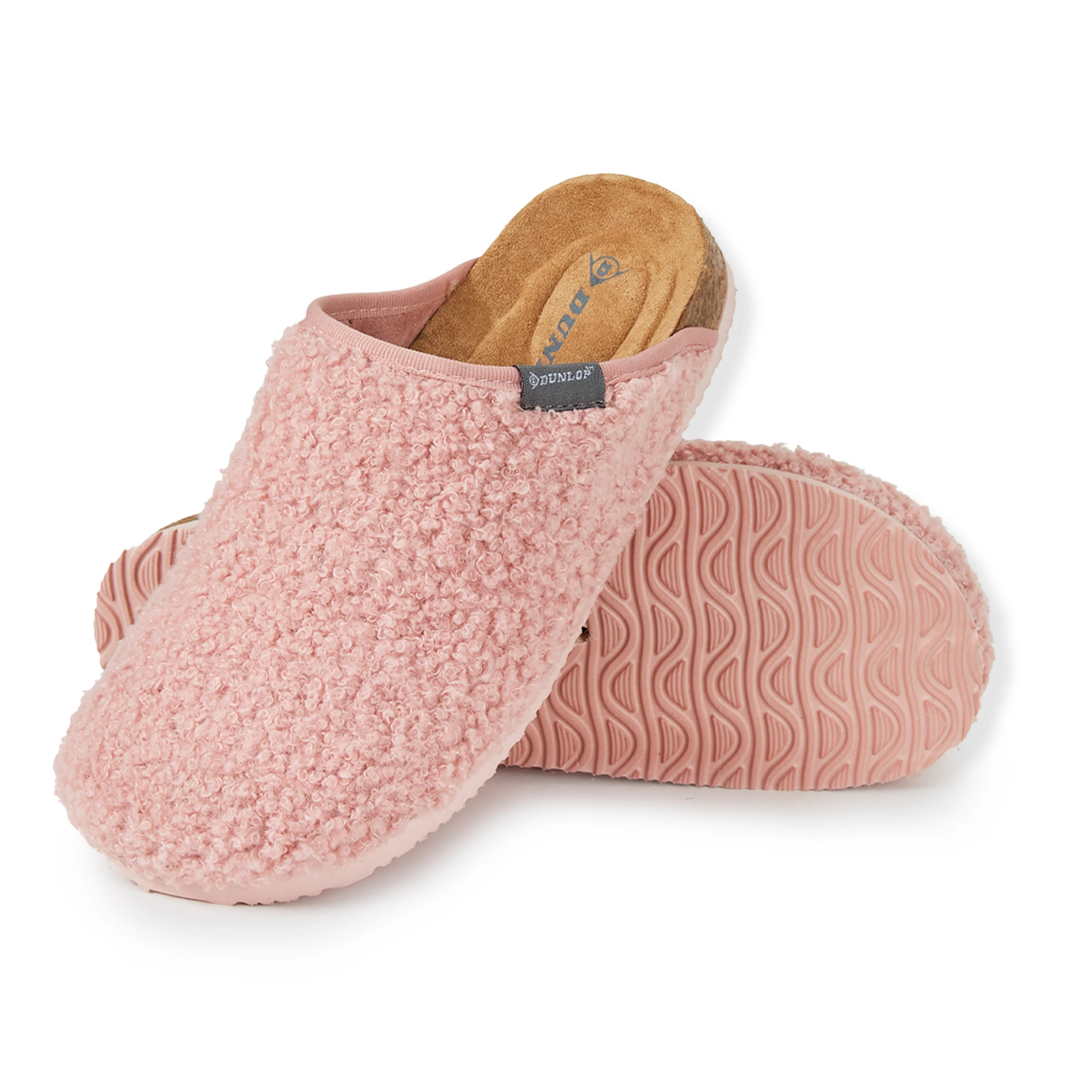DUNLOP Slippers Warm Fuzzy Slip On Clog Slippers Comfy Mule House Shoes - Womens - Image 10