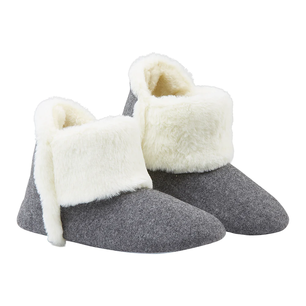 Dunlop Women's Slippers, Fluffy Slipper Boots with Memory Foam Insoles - Image 2