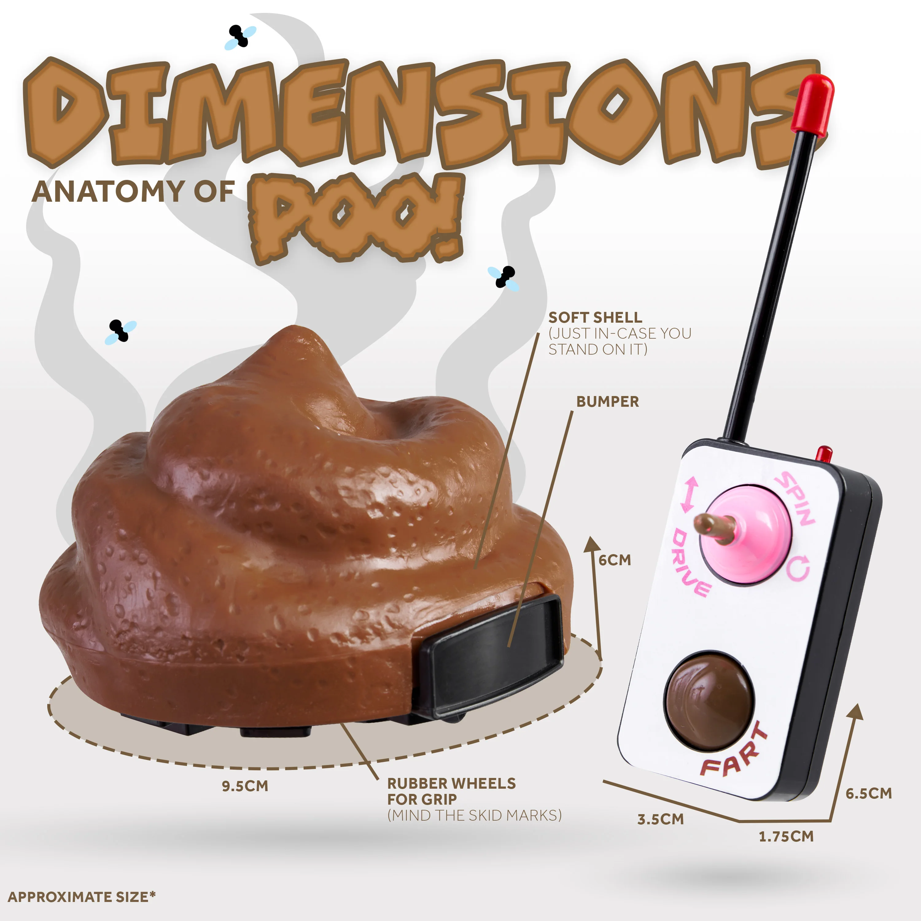 Fake Poo Game Battery Operated with Remote Control - Image 5